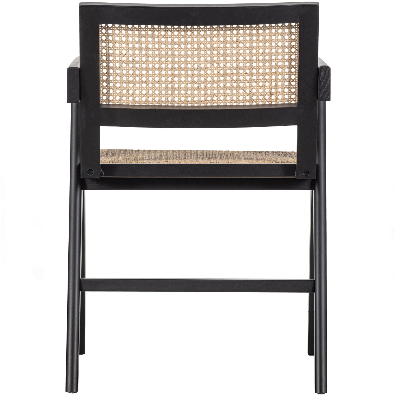 GUNN ESSZIMMERSTUHL RATTAN / HOLZ SCHWARZ