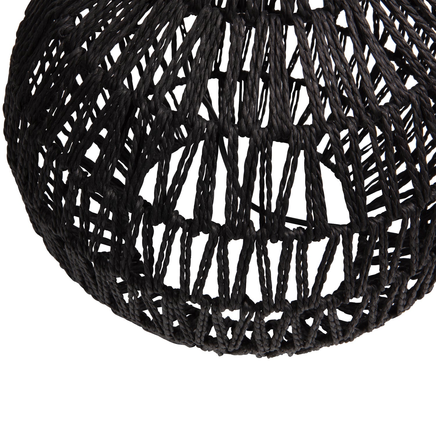 MACY TISCHLAMPENFUss RATTAN LOOK SCHWARZ
