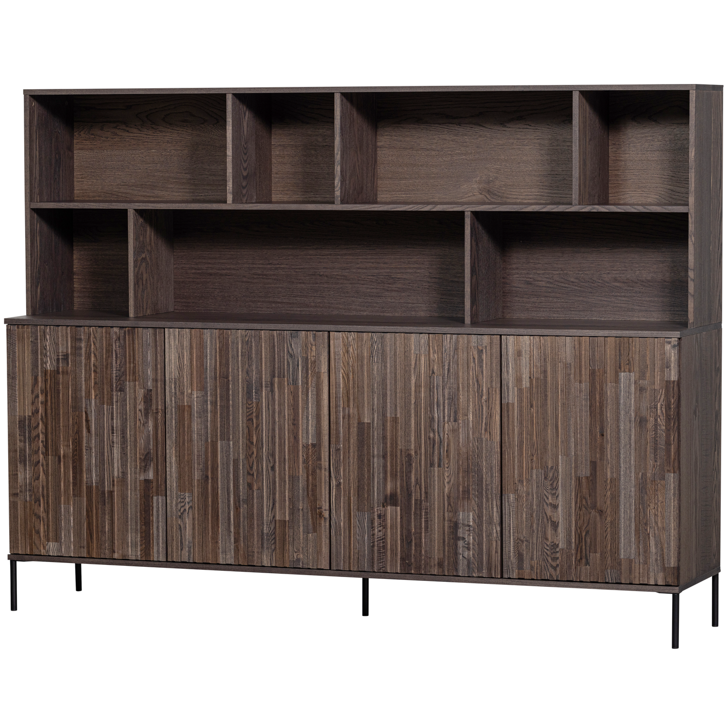 NEW GRAVURE WANDSCHRANK ASCHE FURNIER ESPRESSO [fsc]