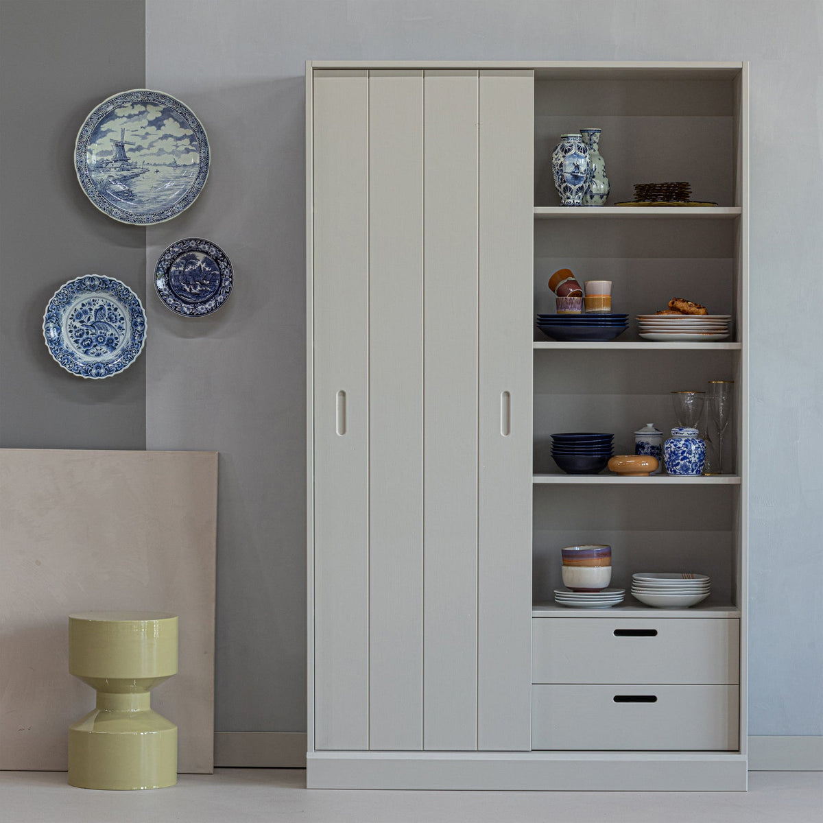 MILA SCHIEBETURENSCHRANK KIEFER DUST [fsc]