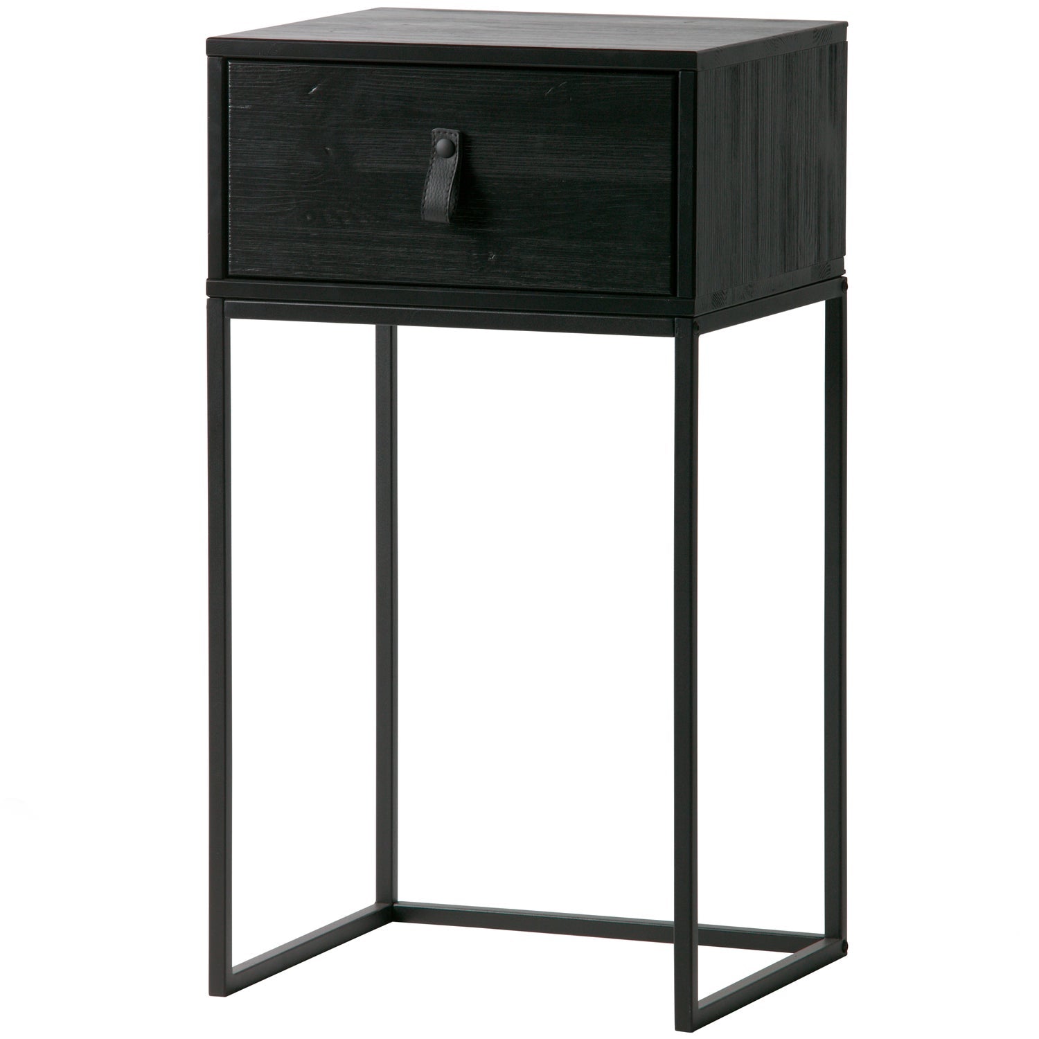 ZOLA NACHTSCHRANK MIT SCHUBLAD SCHWARZ [fsc]