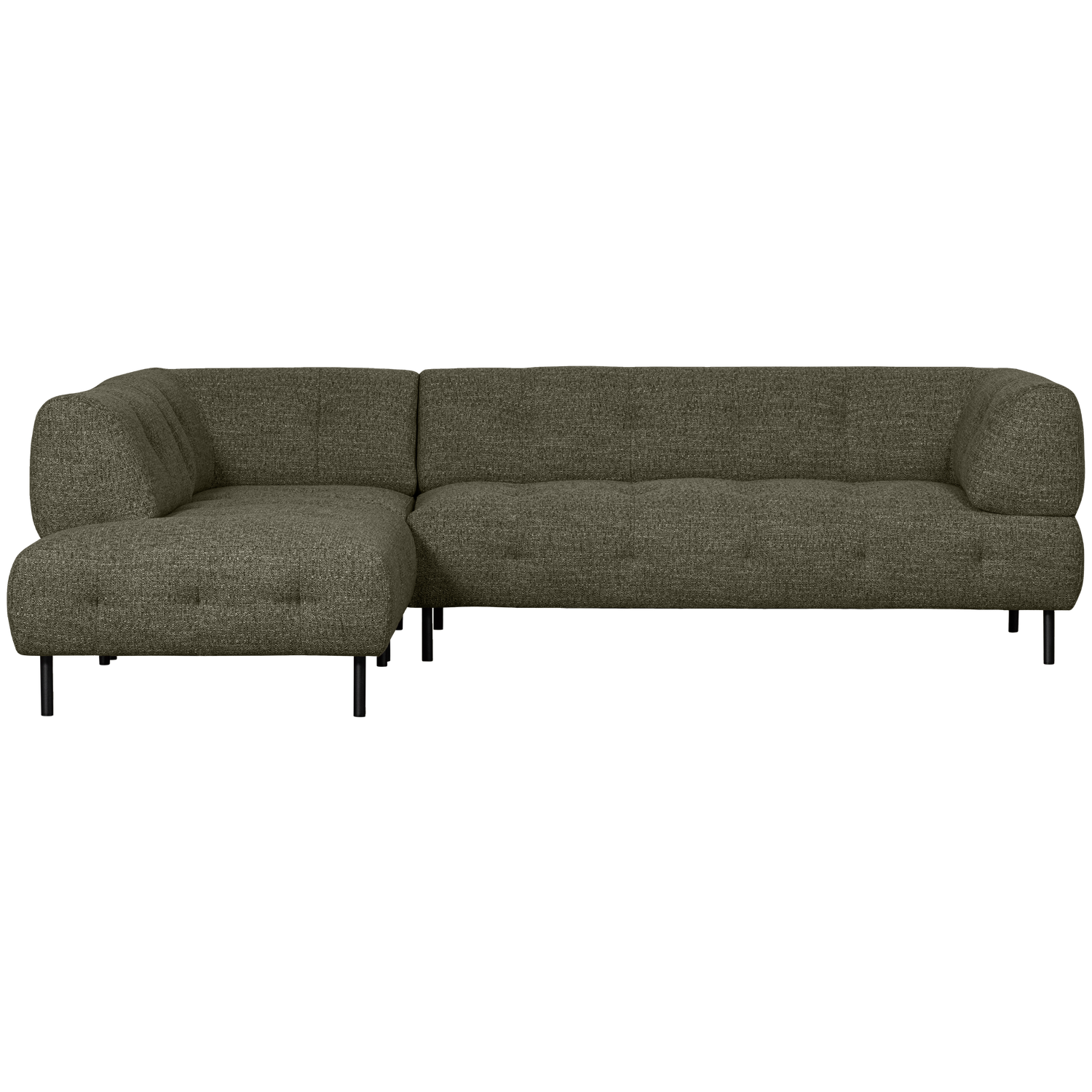 LLOYD ECKSOFA LINKS GROB GEWEBTES GRUN MELANGE