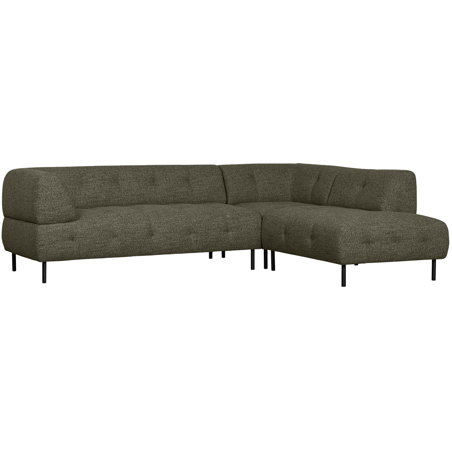 LLOYD ECKSOFA RECHTS GROB GEWEBTES GRUN MELANGE