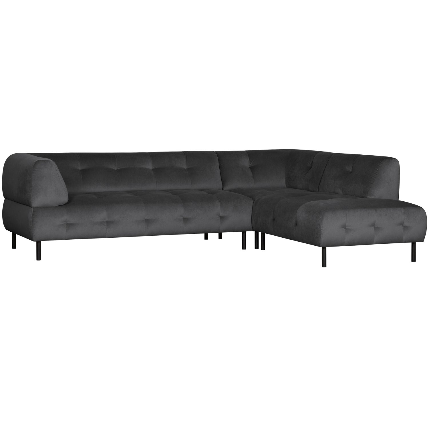 LLOYD ECKSOFA RECHTS WASHED VELVET CAST IRON