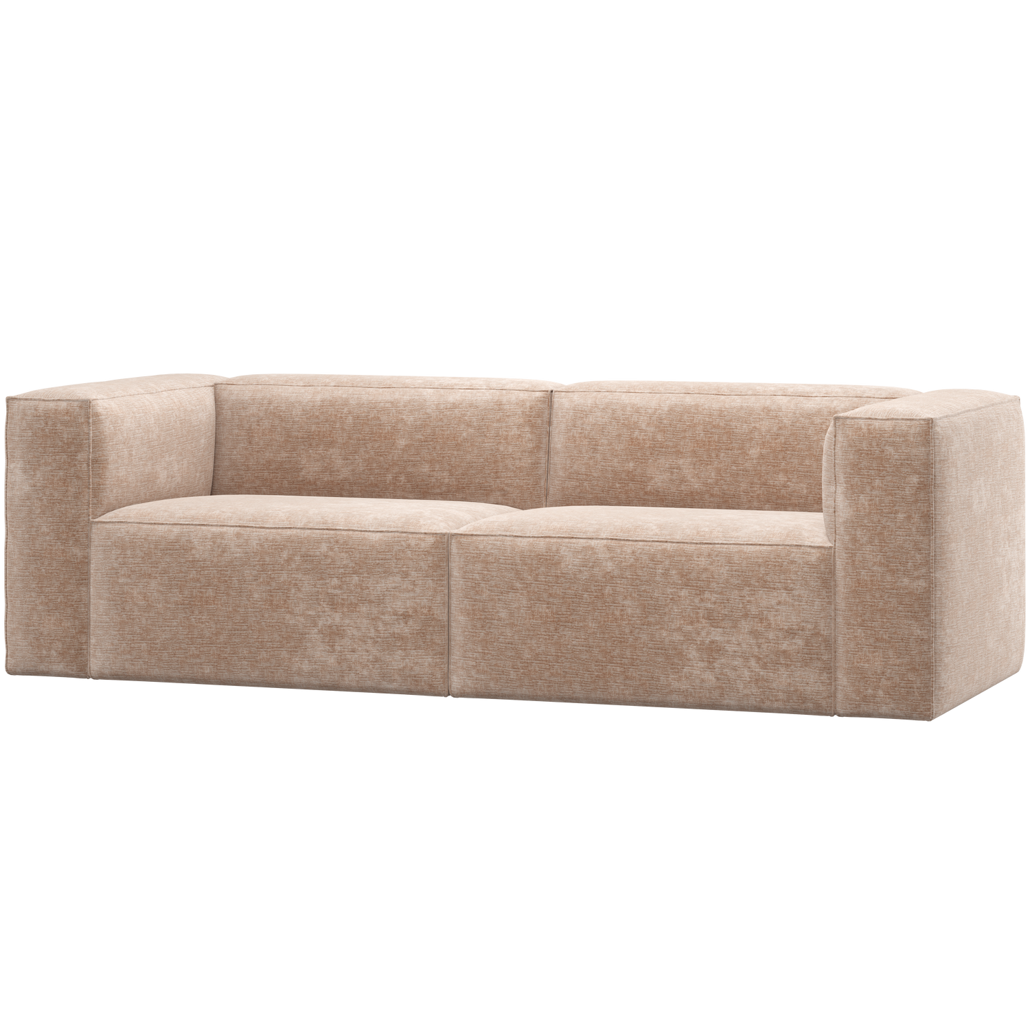 BEAN 3,5-SITZER SOFA CHENILLE VELVET NATUR