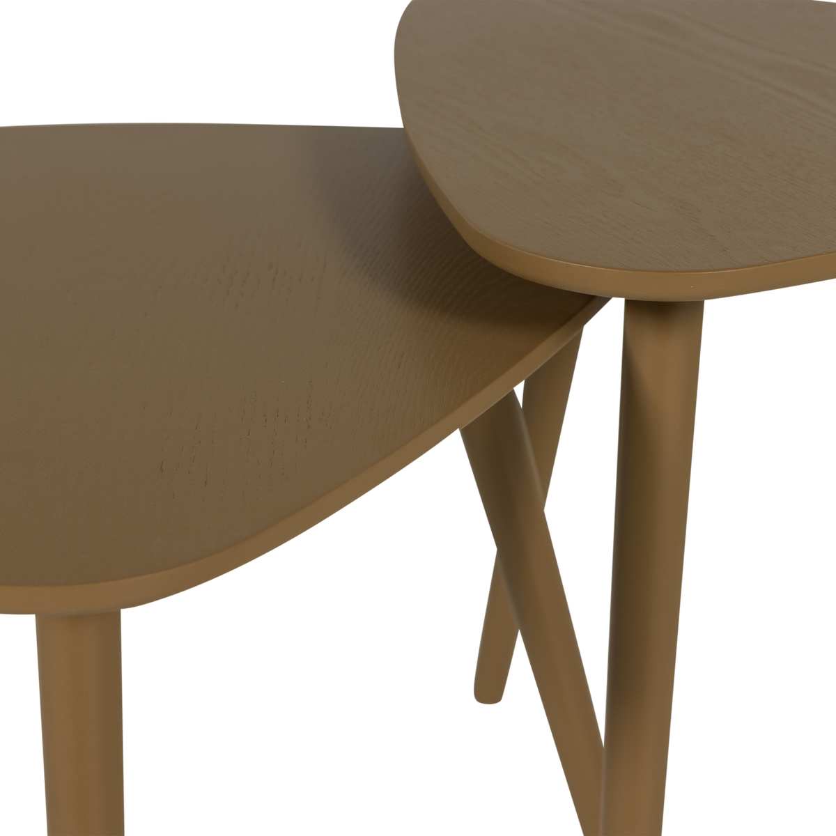 NILA BEISTELLTISCHE HOLZ MUD - SET VON 2