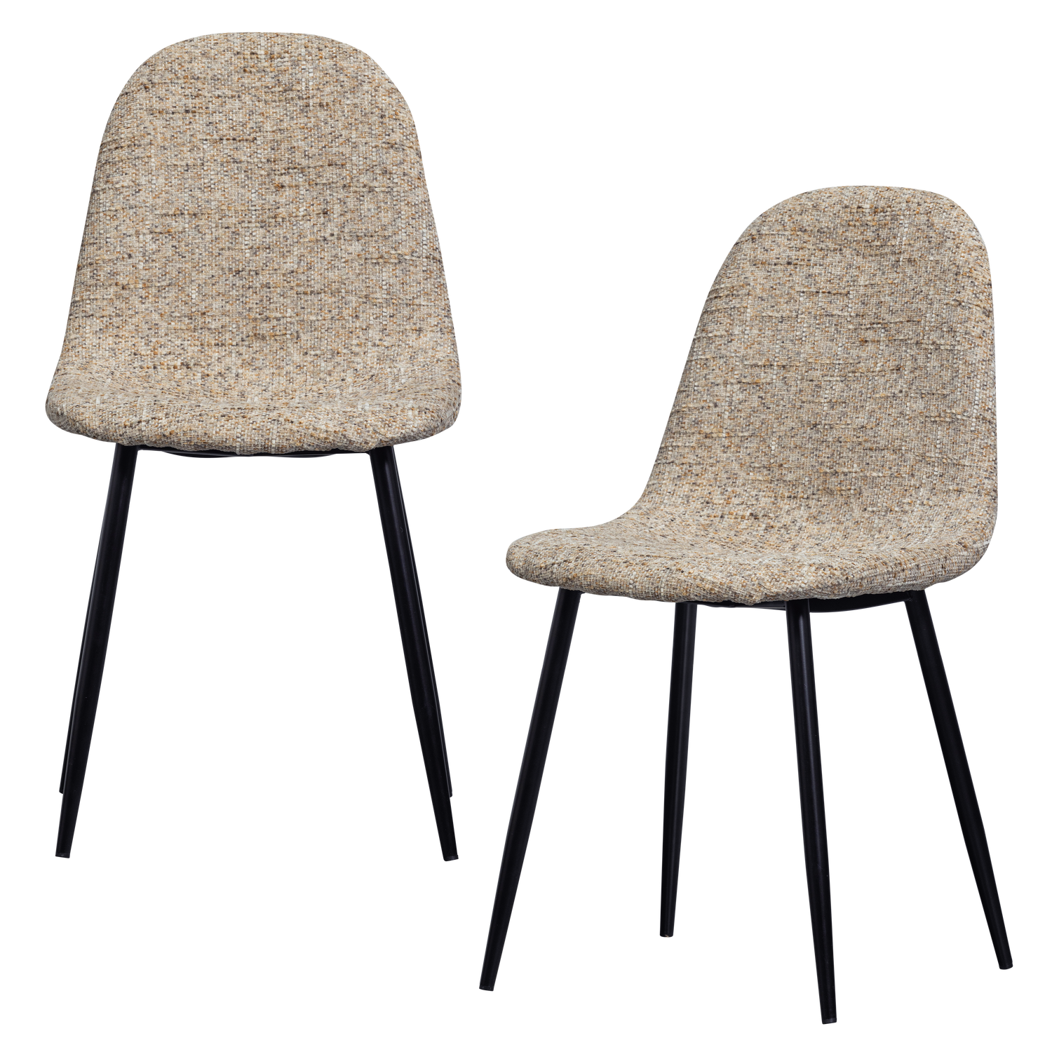 2ER SET - MARIJE ESSZIMMERSTUHL CHENILLE NATUREL