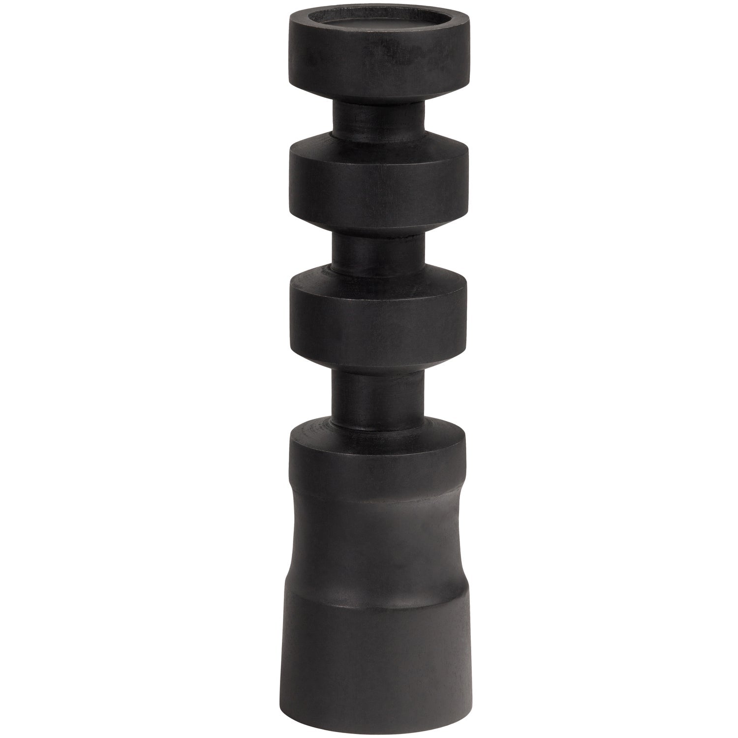 MIDI KERZENHALTER MANGO HOLZ SCHWARZ 41CM