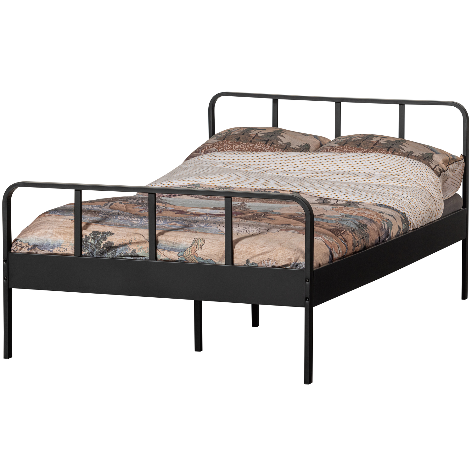 MEES BETT METALL SCHWARZ 120x200CM