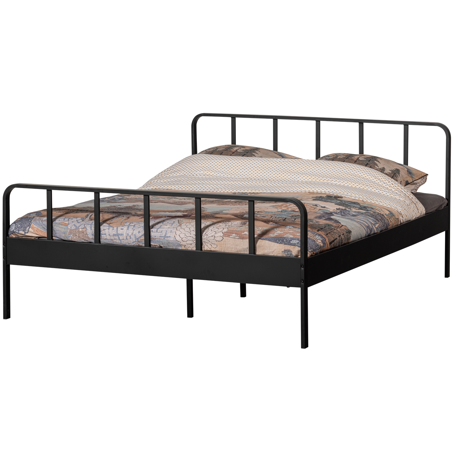 MEES DOPPELBETT METALL SCHWARZ 160x200CM