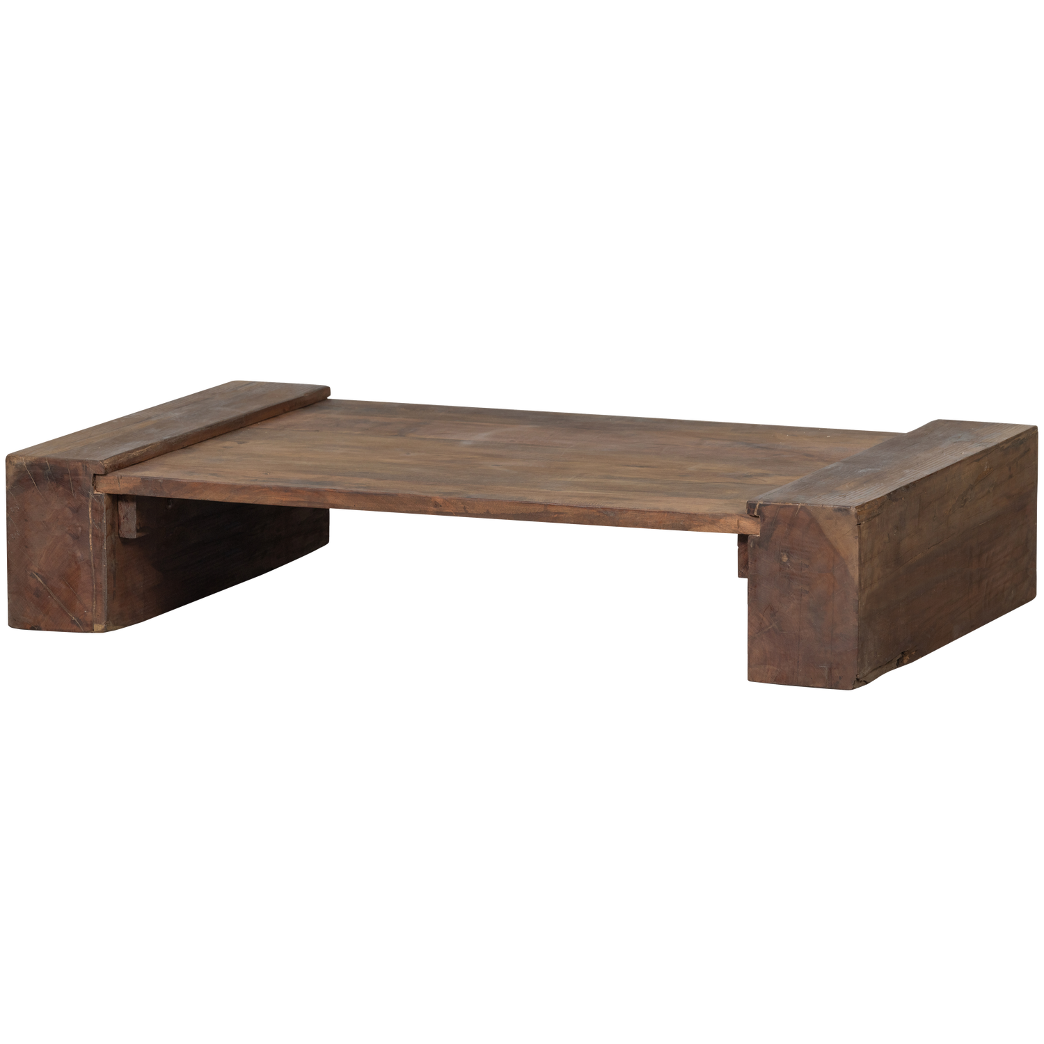 CUNO COUCHTISCH NIEDRIG HOLZ DUNKELBRAUN