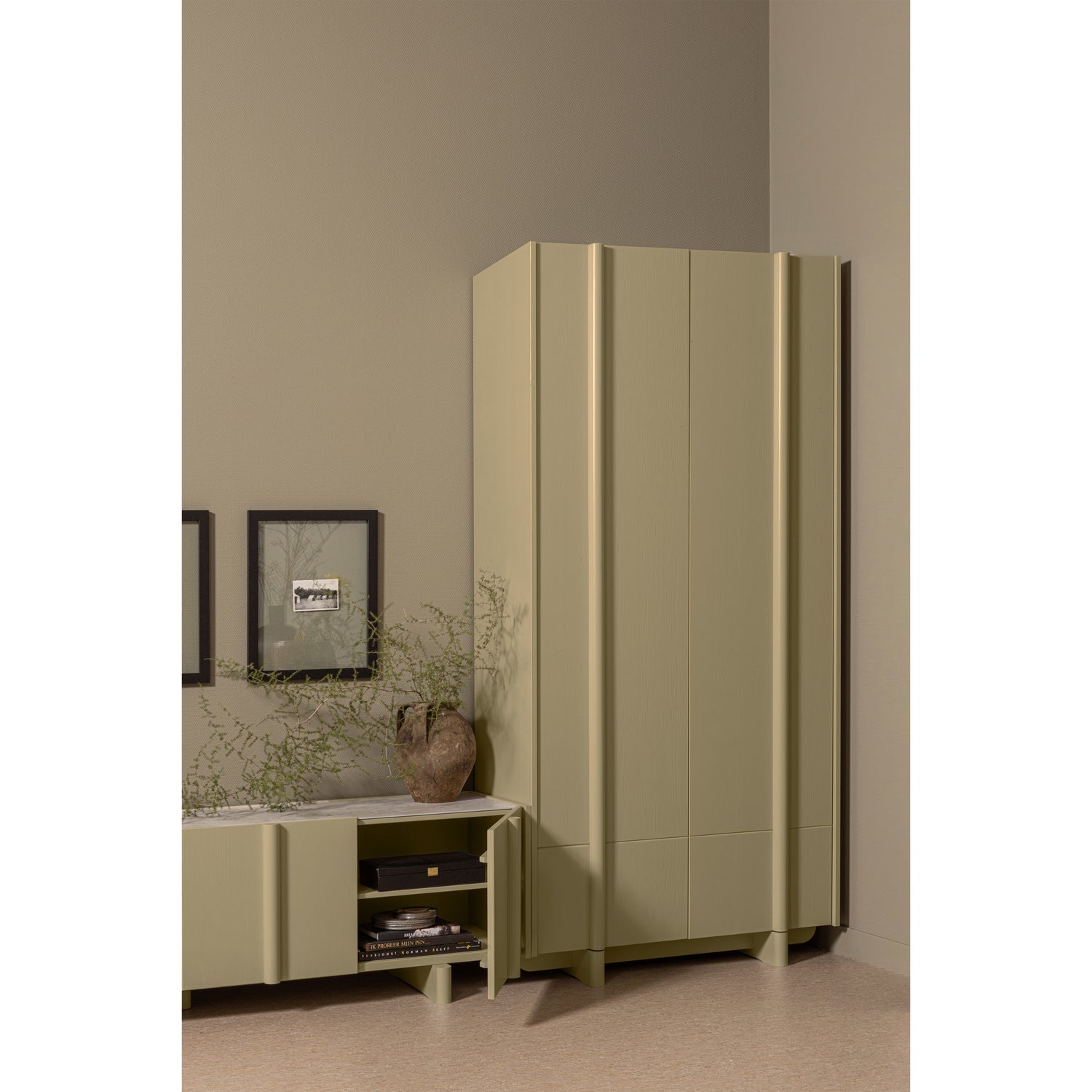 BASU LAGERSCHRANK KIEFER MOSS [fsc]