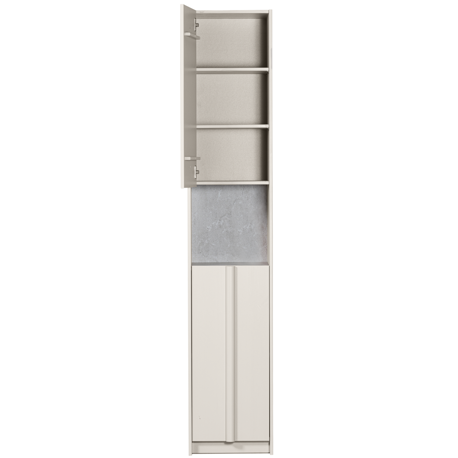 BASU SCHRANK 40CM KIEFER DUST INKL CONCRETE DECOR [fsc]