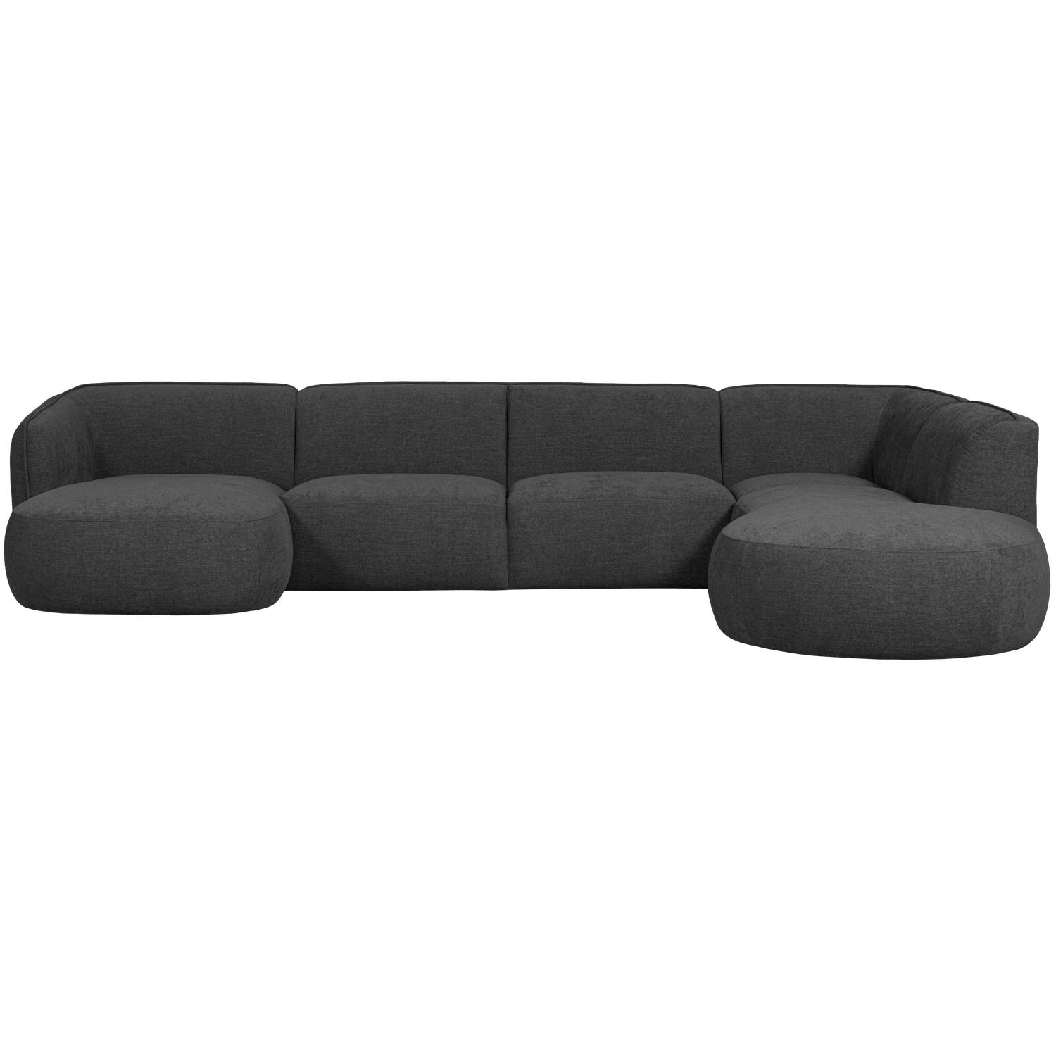 POLLY SOFA U-FORMIG RECHTS GRAU