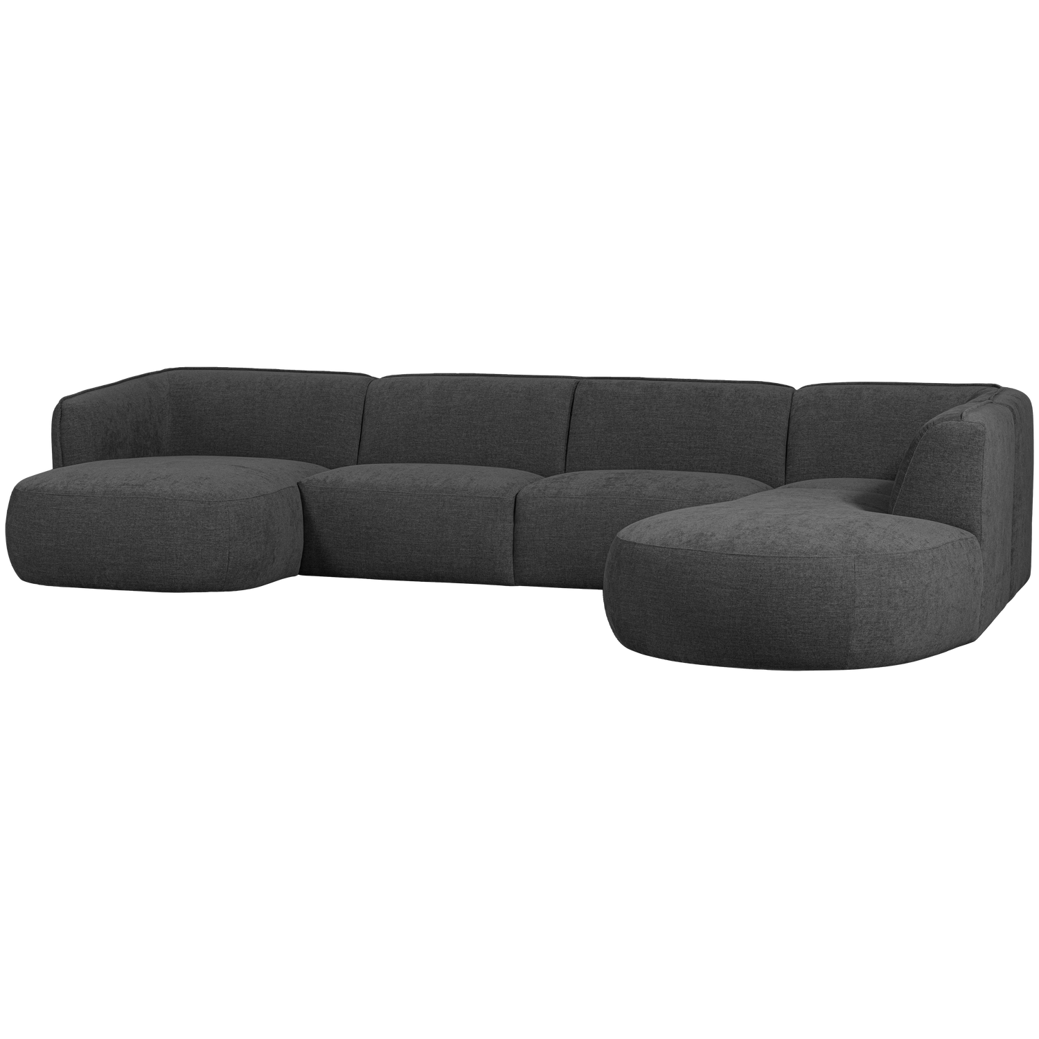 POLLY SOFA U-FORMIG RECHTS GRAU