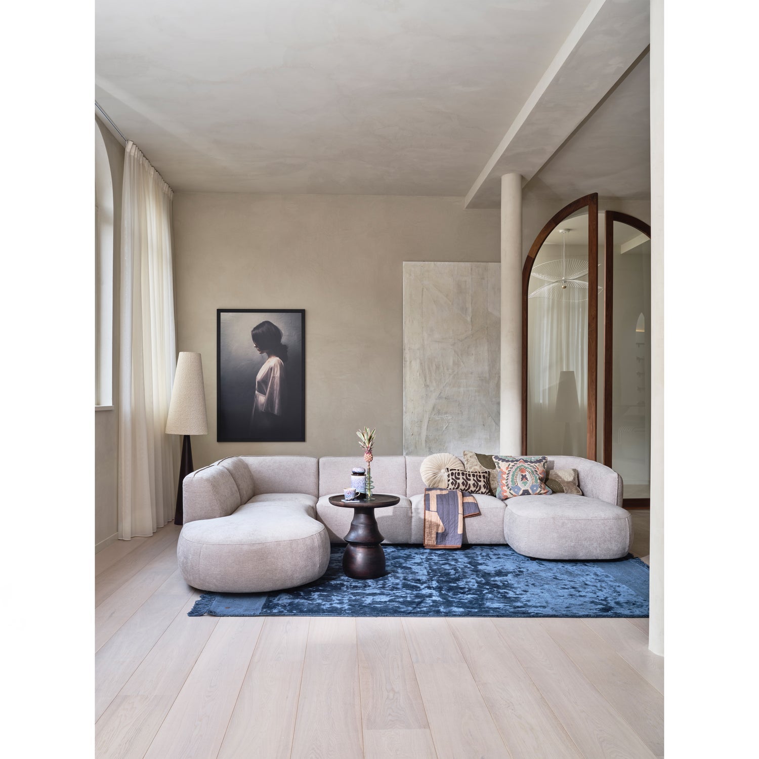 POLLY SOFA U-FORMIG LINKS SAND