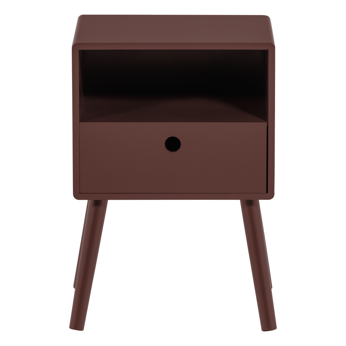 OZZY NACHTTISCH MDF BORDEAUXROT [fsc]