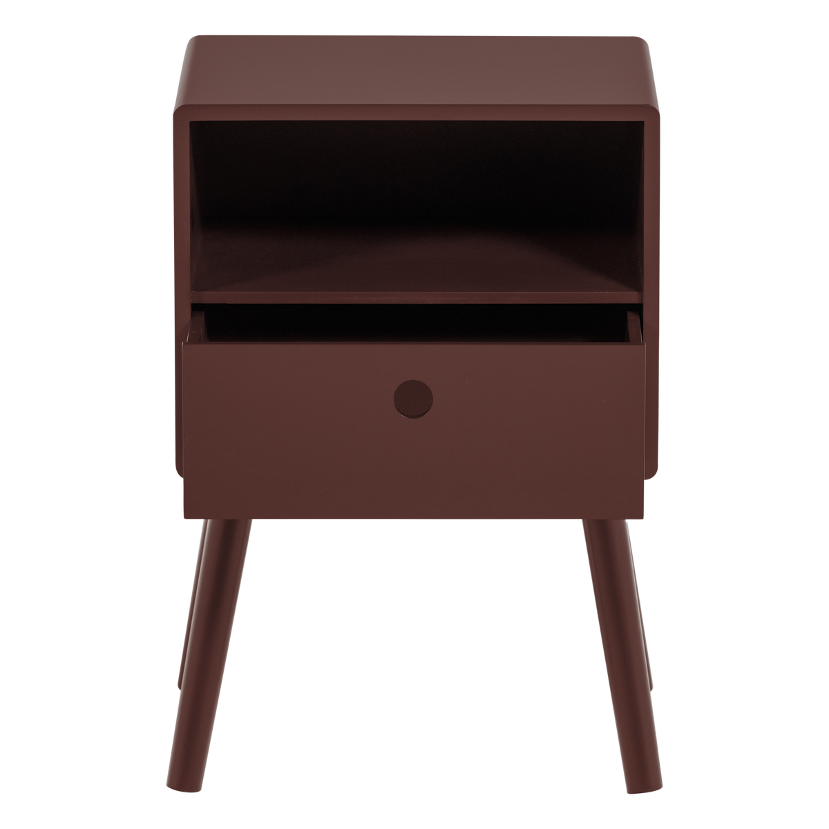 OZZY NACHTTISCH MDF BORDEAUXROT [fsc]