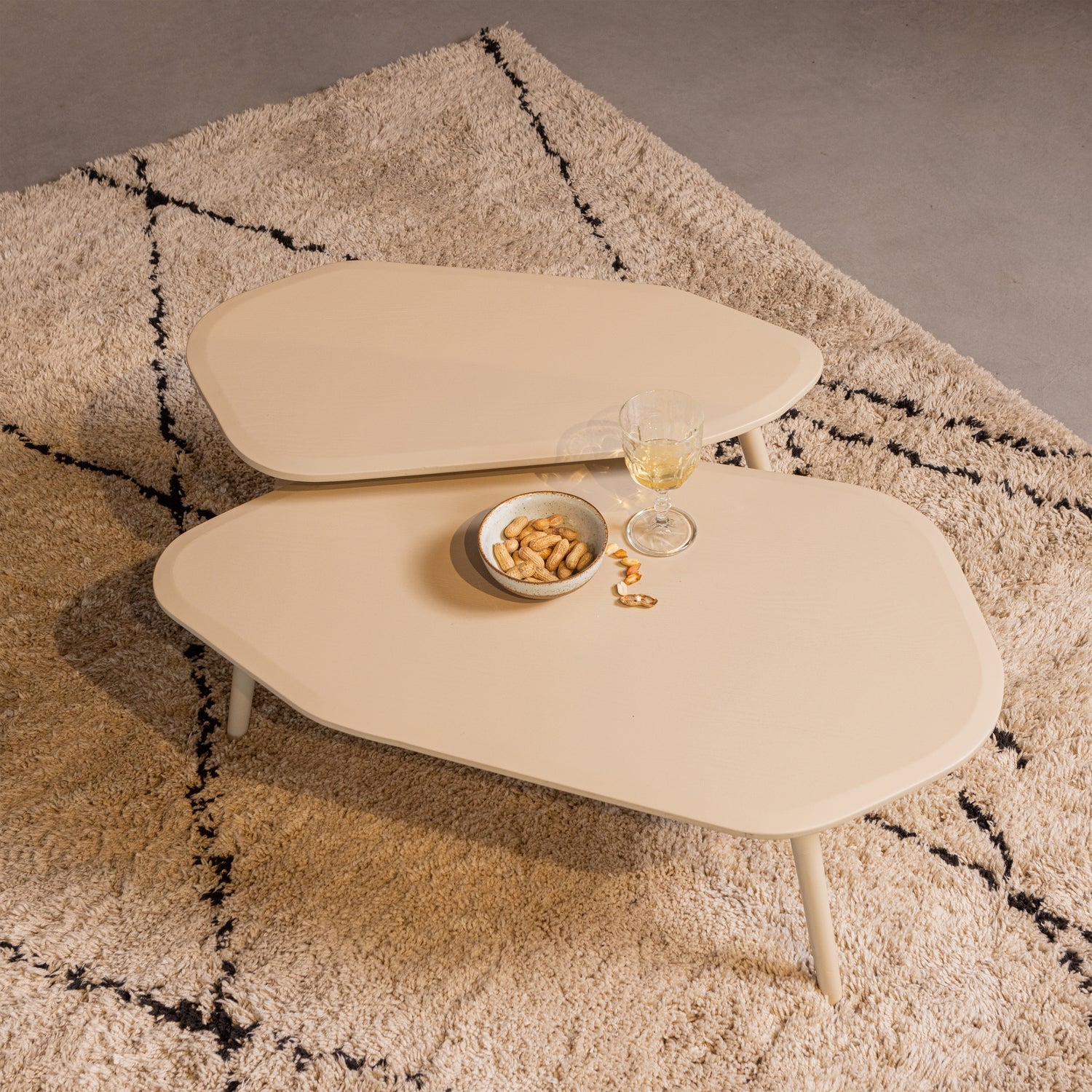 2ER SET - DAVINA BEISTELLTISCH DUST