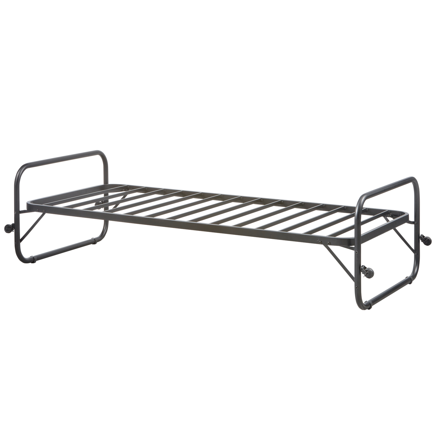 LUCY EINZELROLLBET METALL SCHWARZ 90x200CM