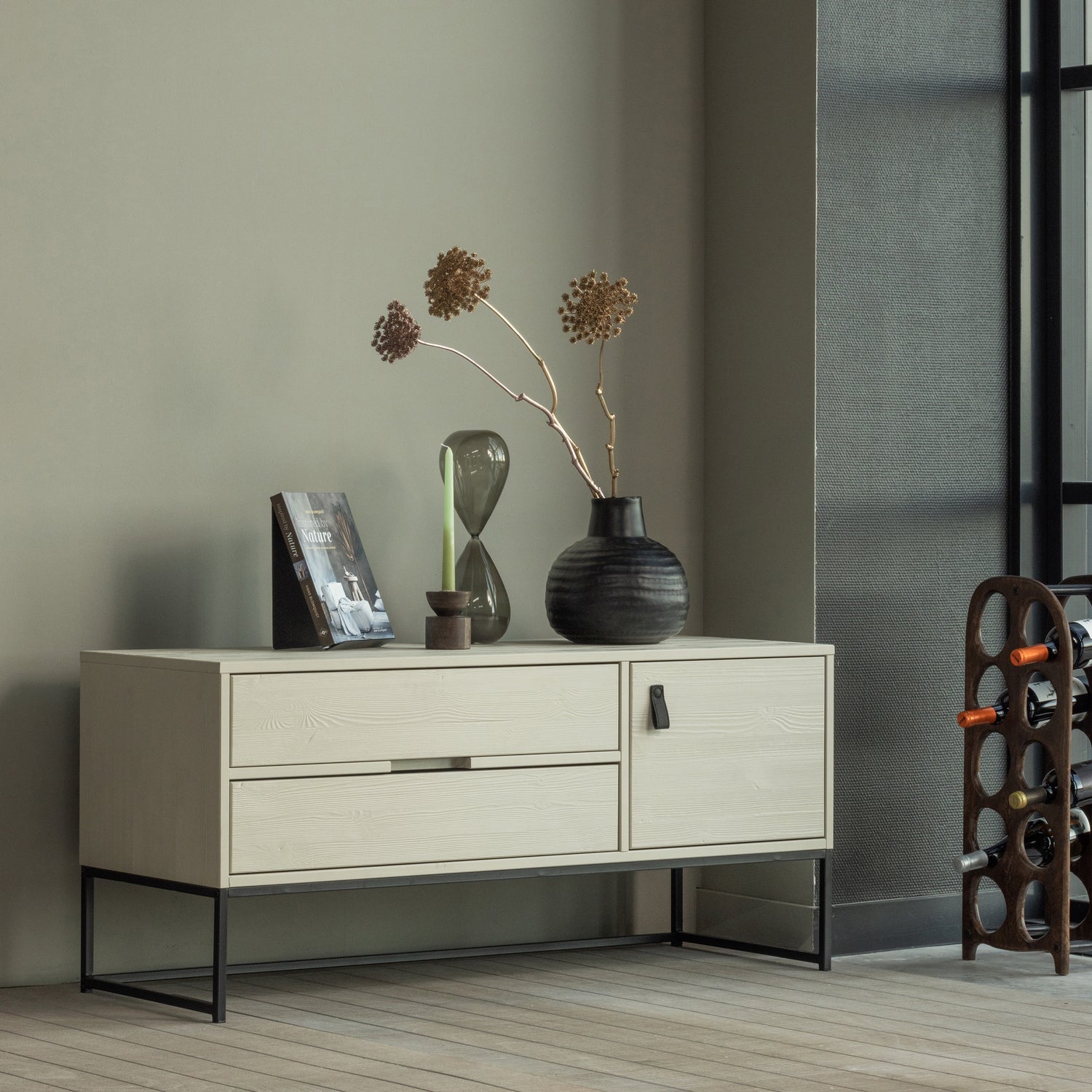 SILAS TV-MOBEL 120CM KIEFER DUST [fsc]