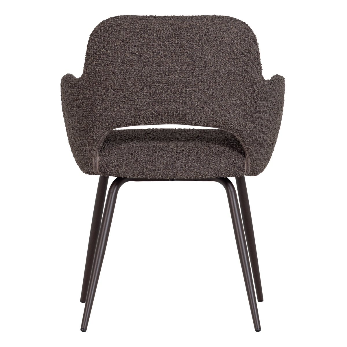 JENNY ESSZIMMERSTUHL BOUCLE BRAUN MELANGE - 2ER SET [fsc]