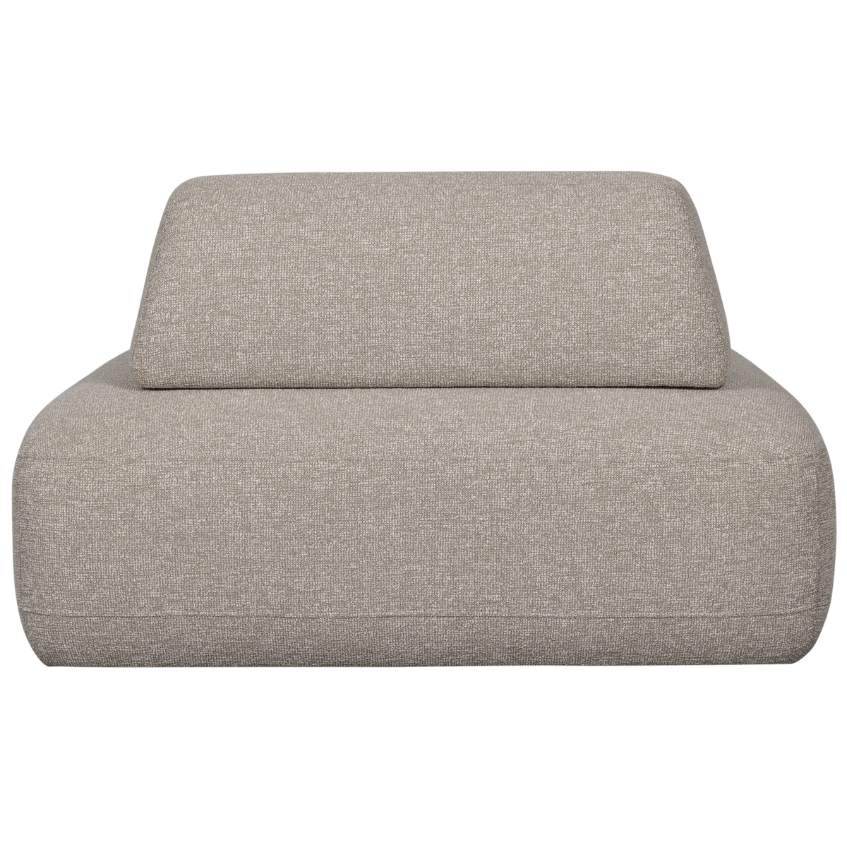 STERCK SESSEL MIT BEWEGLICHER RÜCKENLEHNE BOUCLE NATUR
