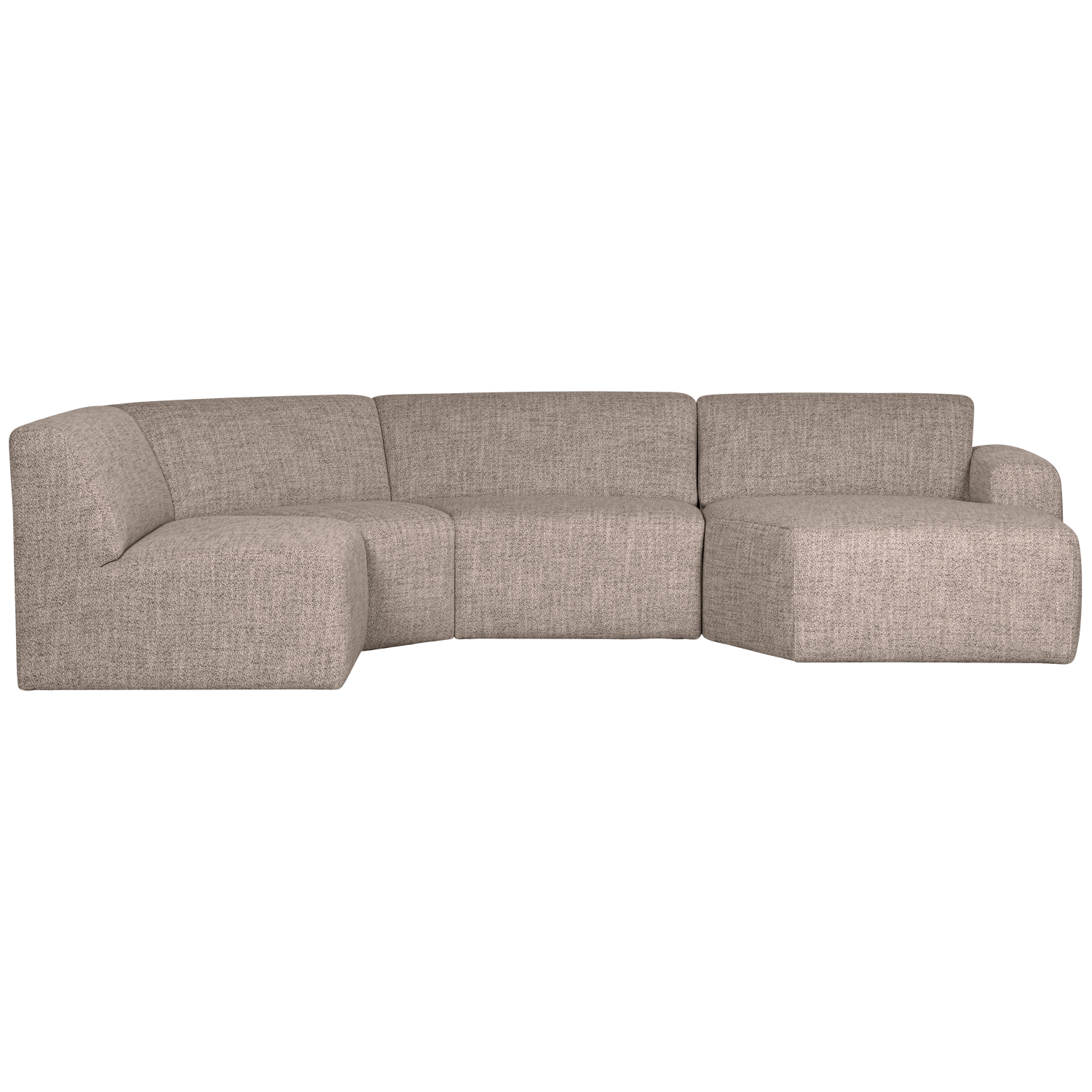 AVELON U-SOFA BRAUN MELANGE