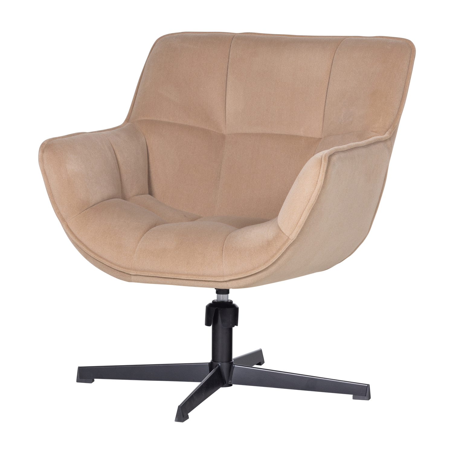 WIBO DREHSESSEL MAT VELVET NATUR [fsc]