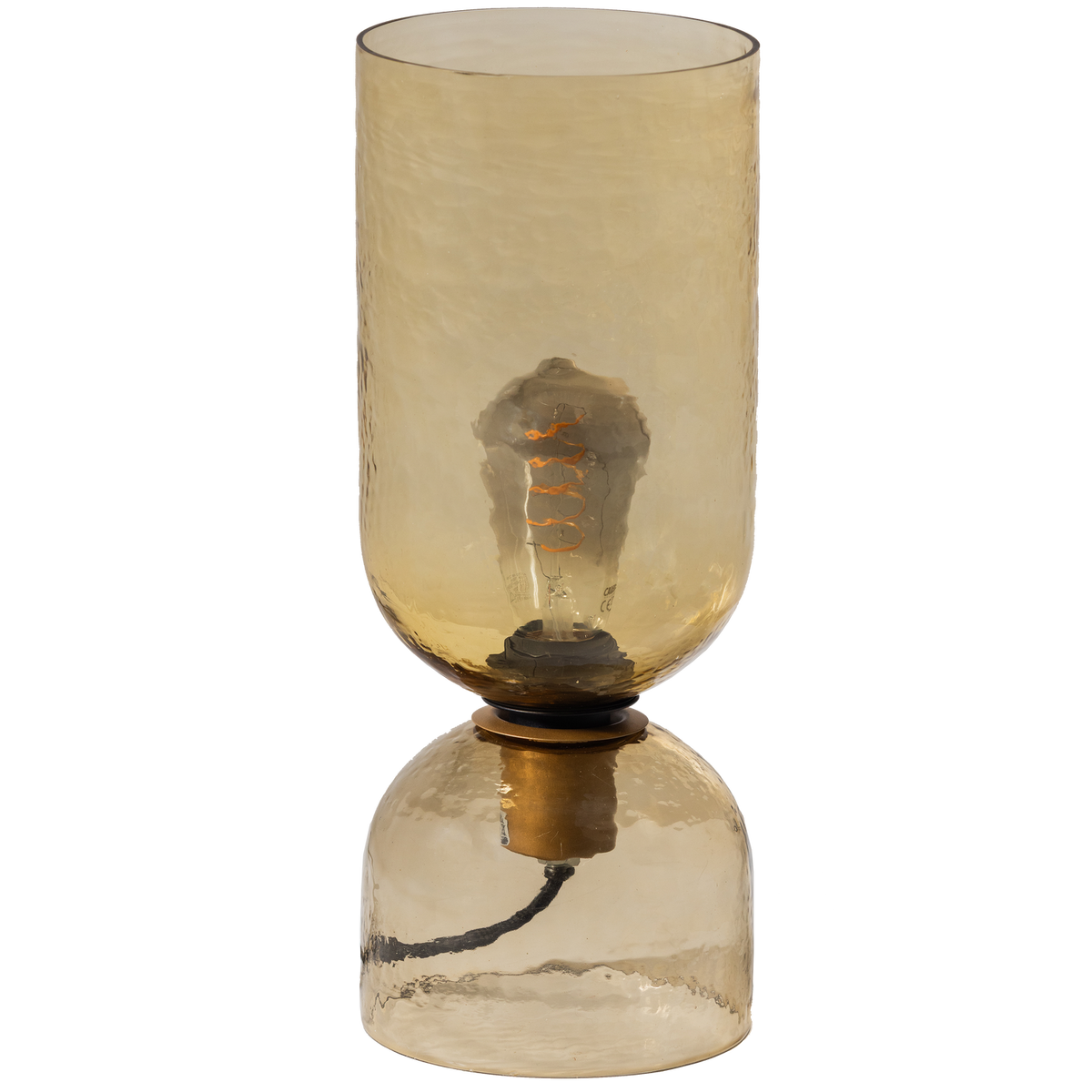 GIGI TISCHLAMPE GLAS 38xO15CM NATUR