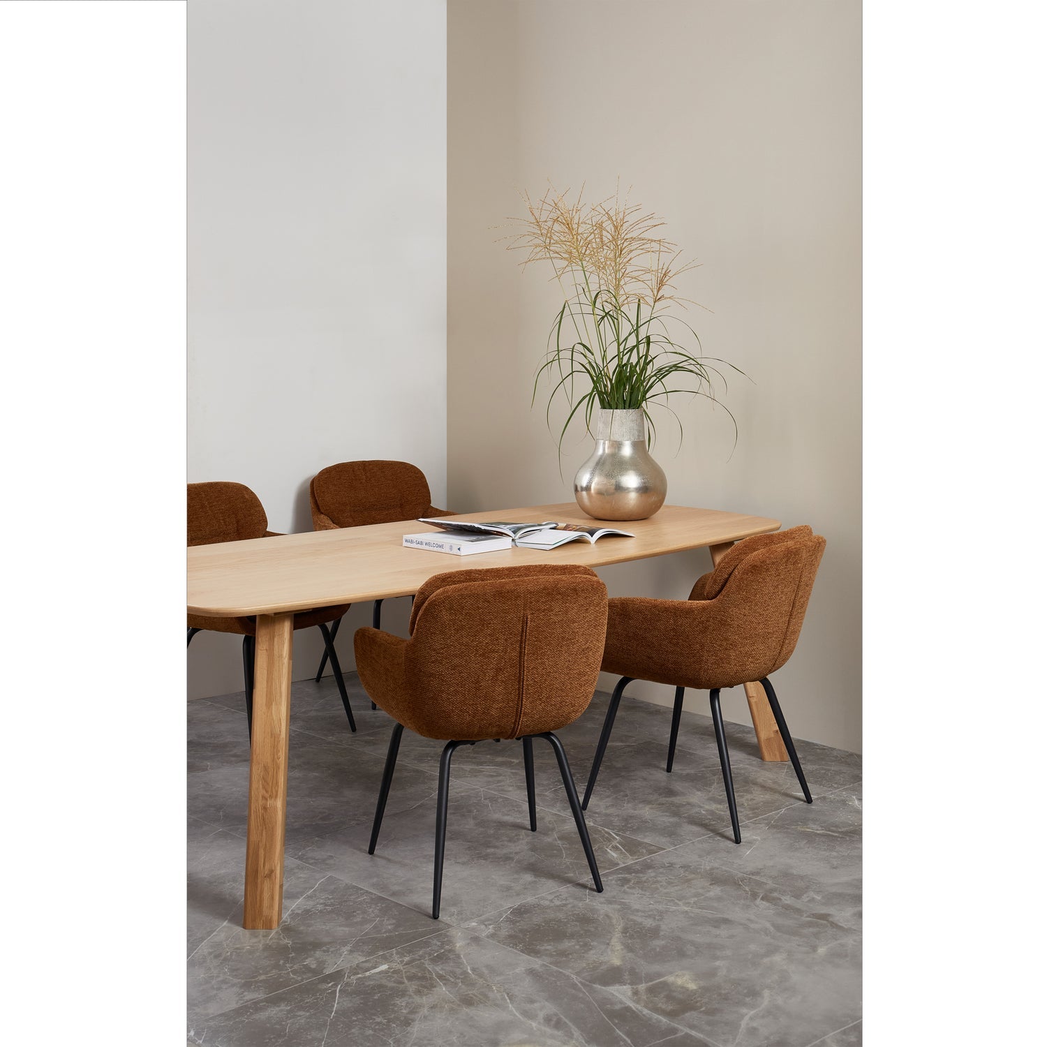 HAARLEM 4-POSITION FUSSE EICHE TRANSPARENT 2ER SET [fsc]