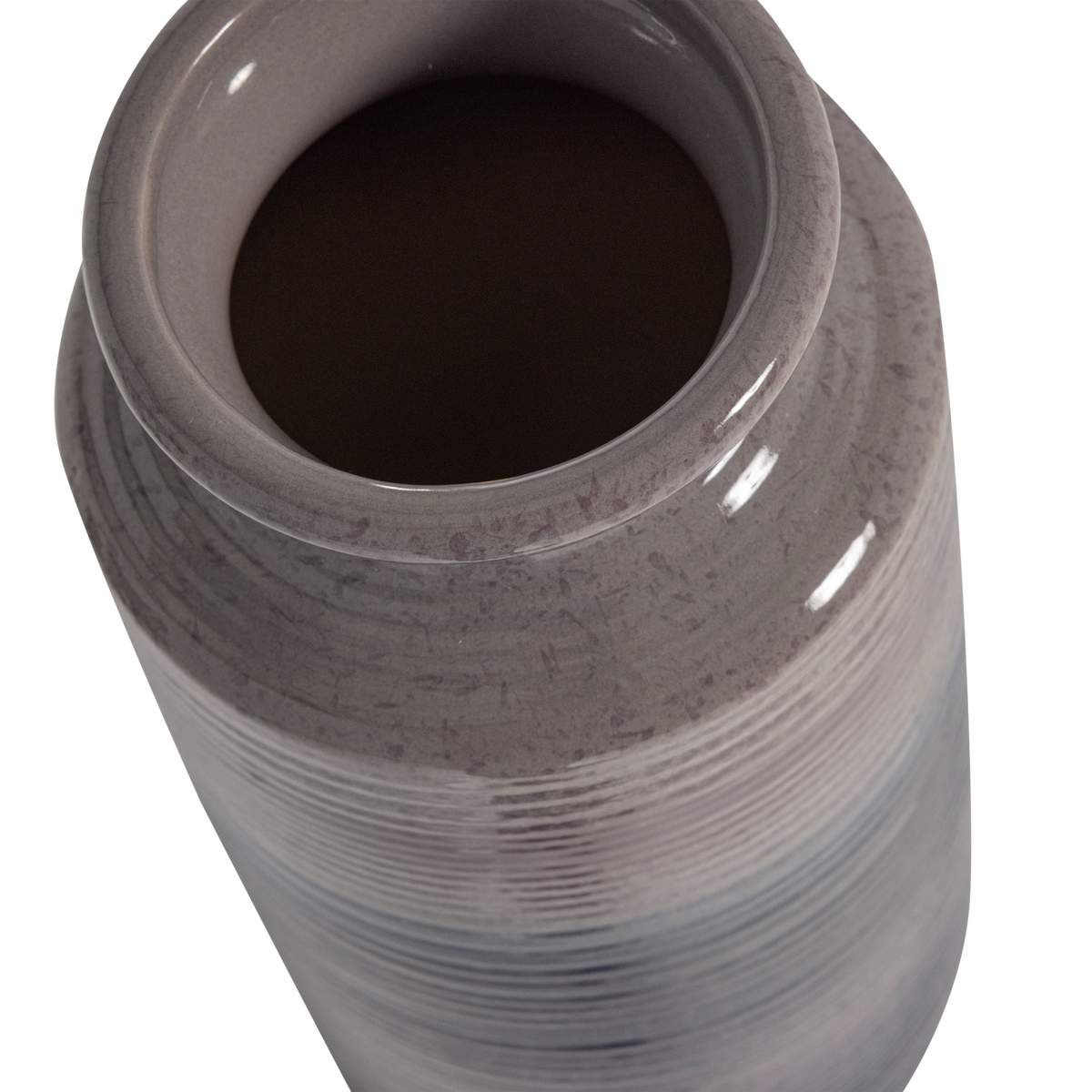 DECENNIA XL VASE KERAMIK LILA/BLAU