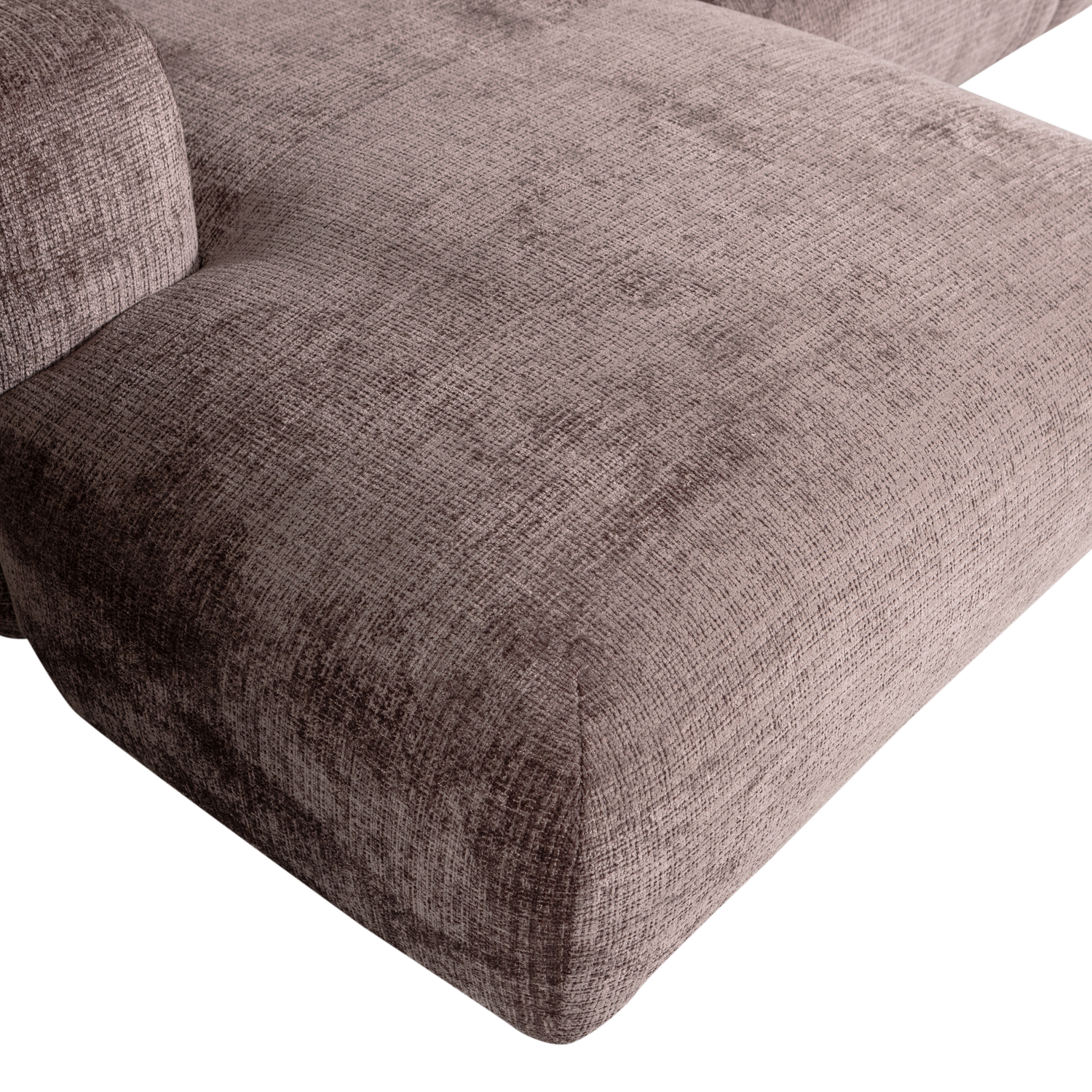 CLOUD CHAISELONGUE LINKS GEWEBTE CHENILLE TAUPE
