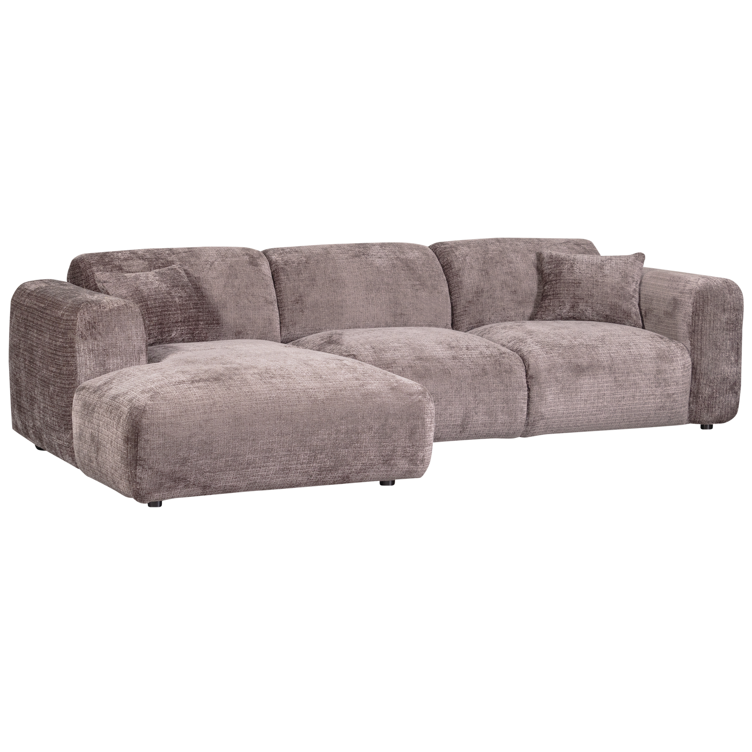 CLOUD CHAISELONGUE LINKS GEWEBTE CHENILLE TAUPE