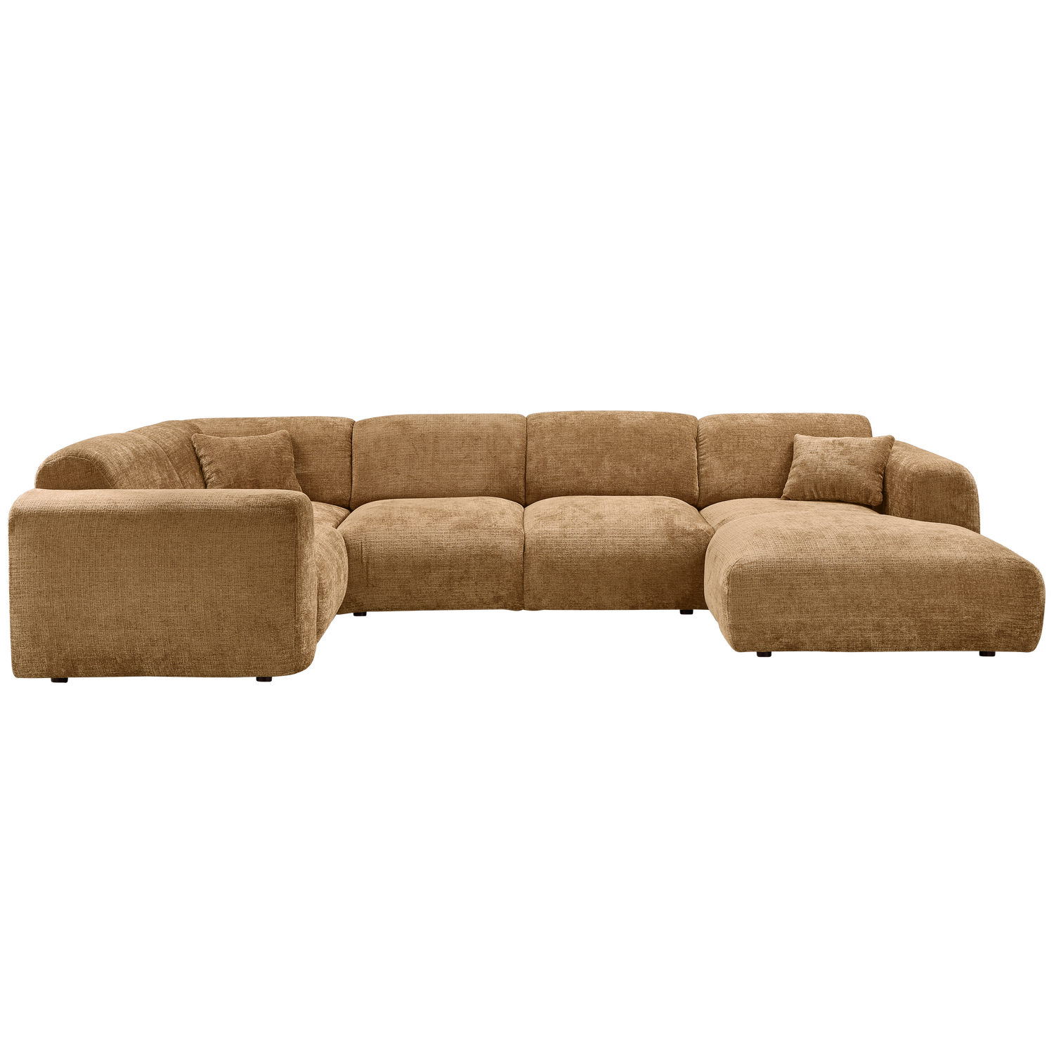 CLOUD ECKSOFA LINKS GEWEBTE CHENILLE HONIGGELB