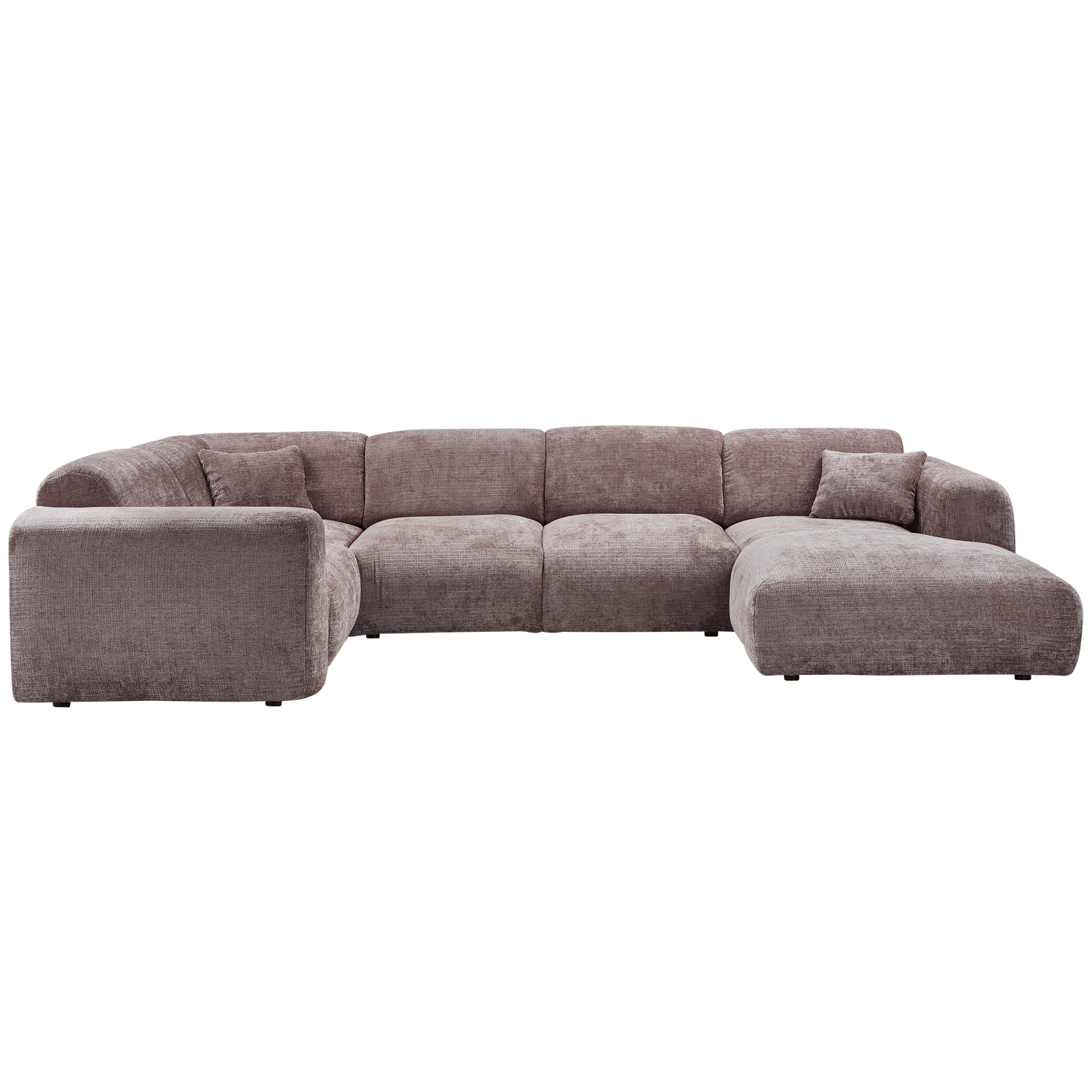 CLOUD ECKSOFA LINKS GEWEBTE CHENILLE TAUPE