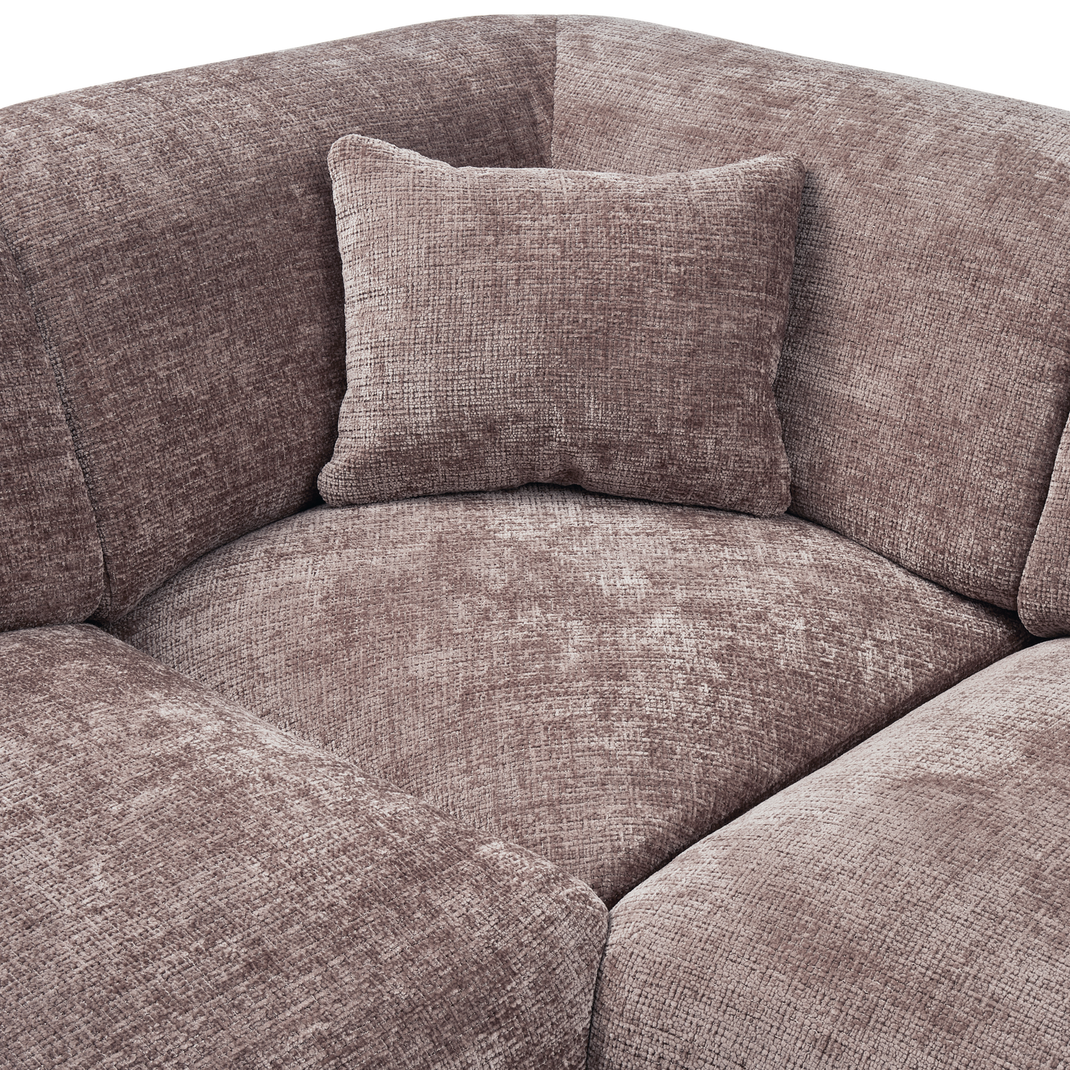 CLOUD ECKSOFA LINKS GEWEBTE CHENILLE TAUPE