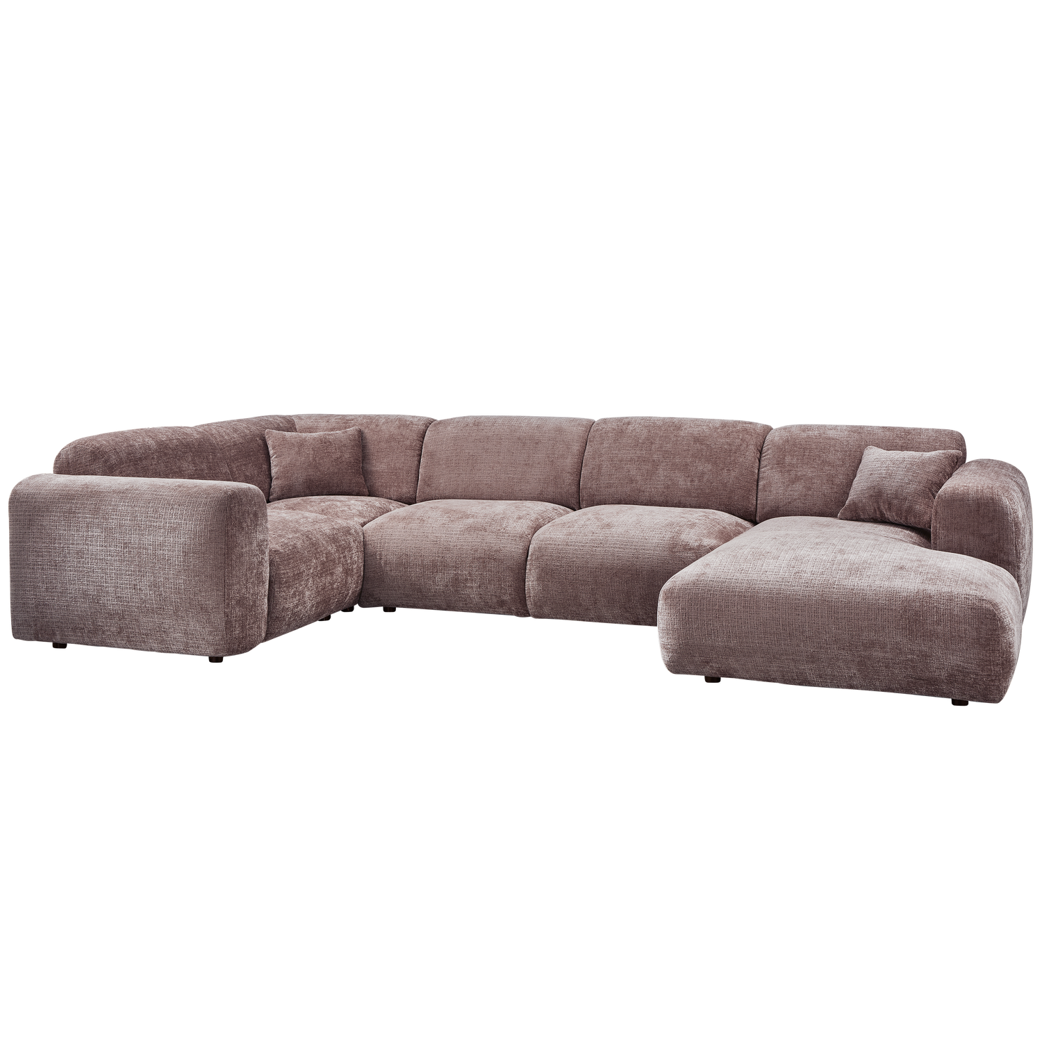 CLOUD ECKSOFA LINKS GEWEBTE CHENILLE TAUPE