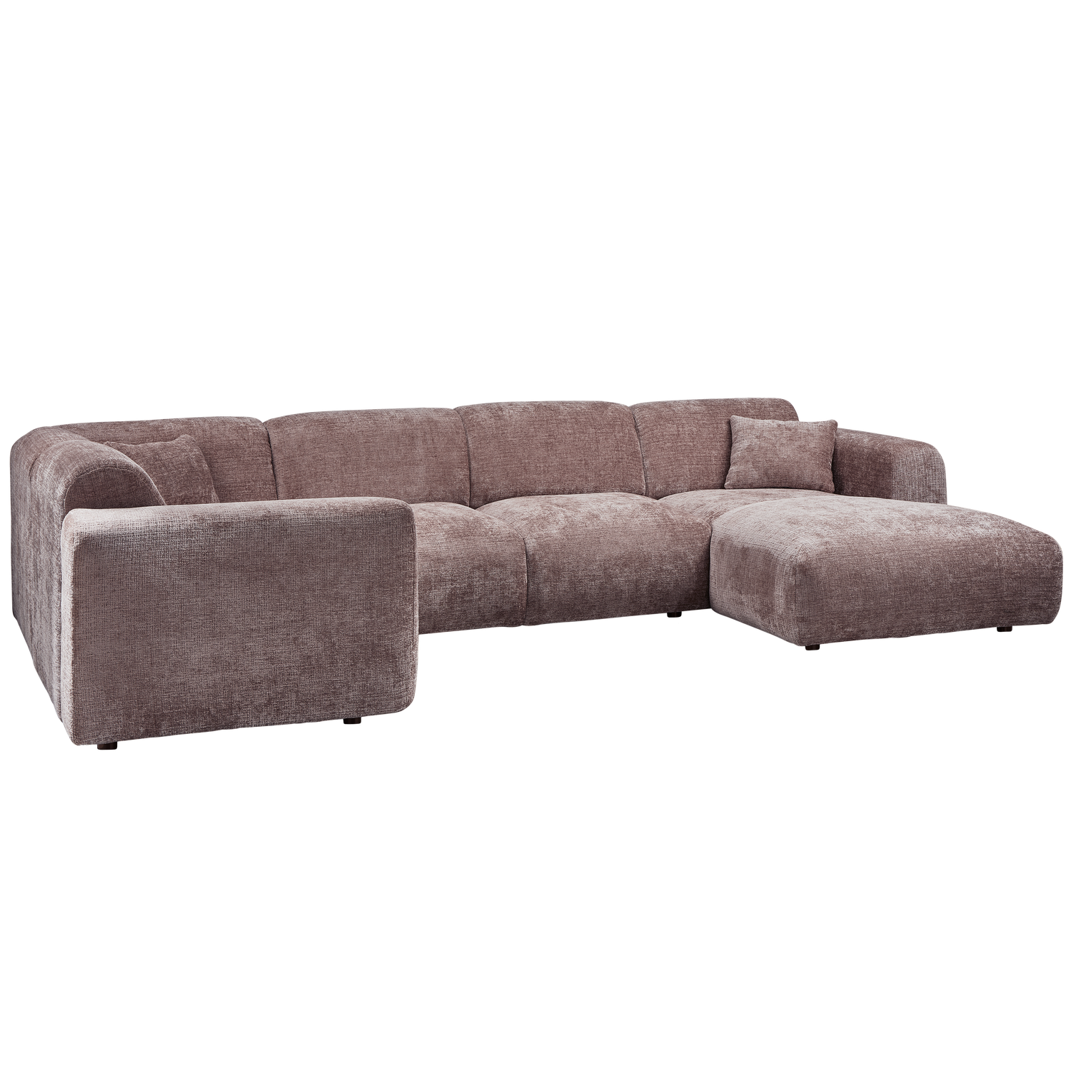 CLOUD ECKSOFA LINKS GEWEBTE CHENILLE TAUPE