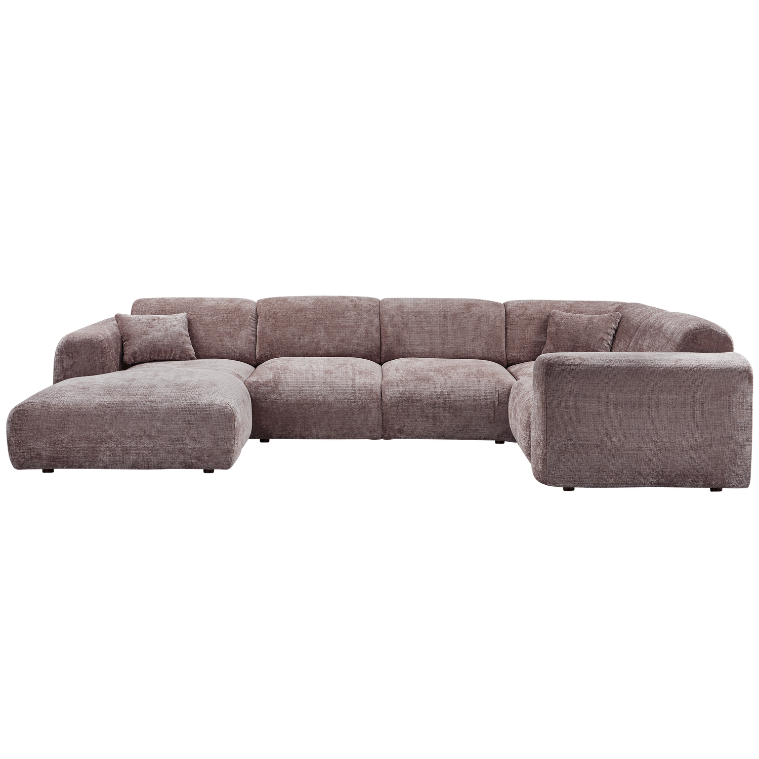 CLOUD ECKSOFA RECHTS GEWEBTE CHENILLE TAUPE