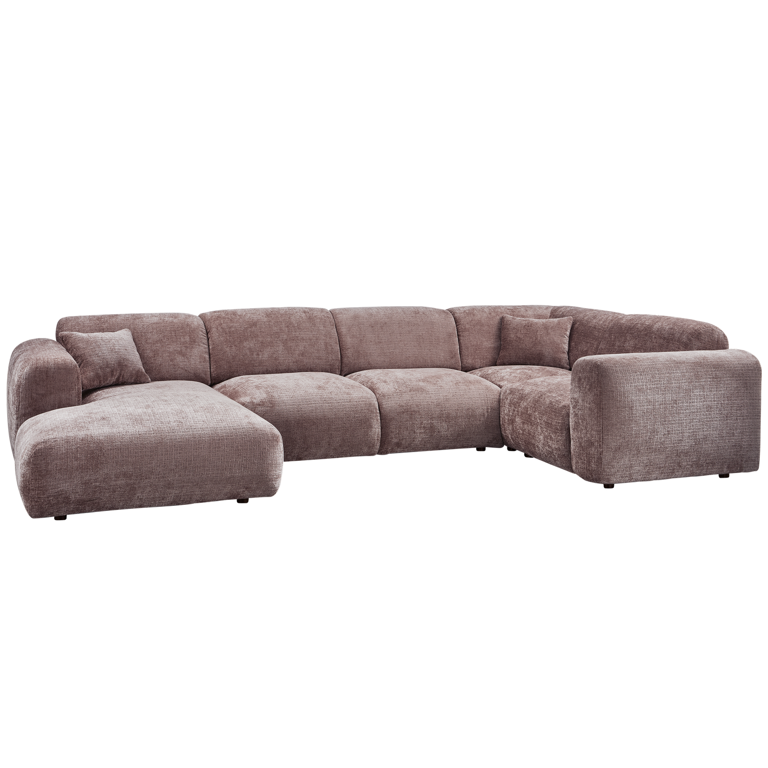 CLOUD ECKSOFA RECHTS GEWEBTE CHENILLE TAUPE