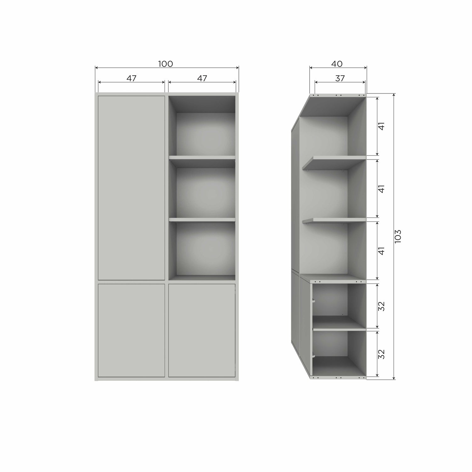 MEREL ABLAGESCHRANK KIEFER DUST [fsc]