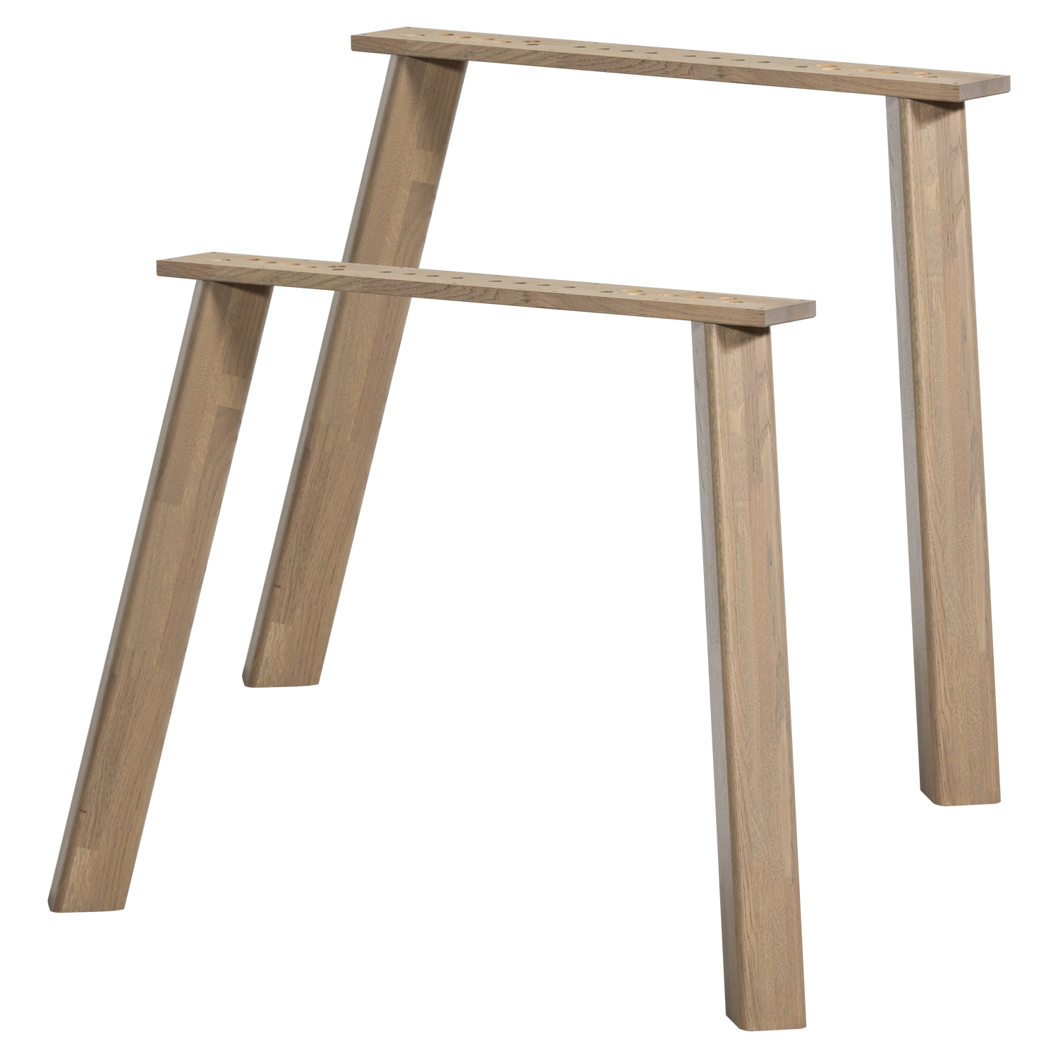 2ER SET - HAARLEM 4-POSITION FUSSE EICHE PEBBLE GREY [fsc]