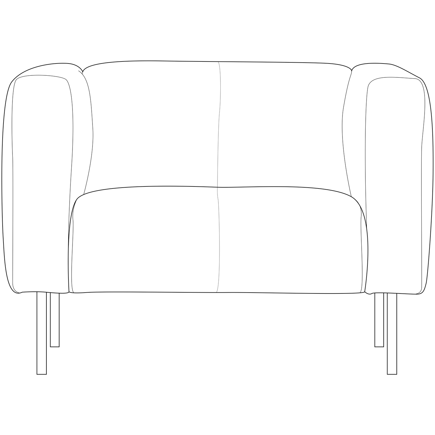 SKIN FAUTEUIL BOUCLE STAHLGRAU