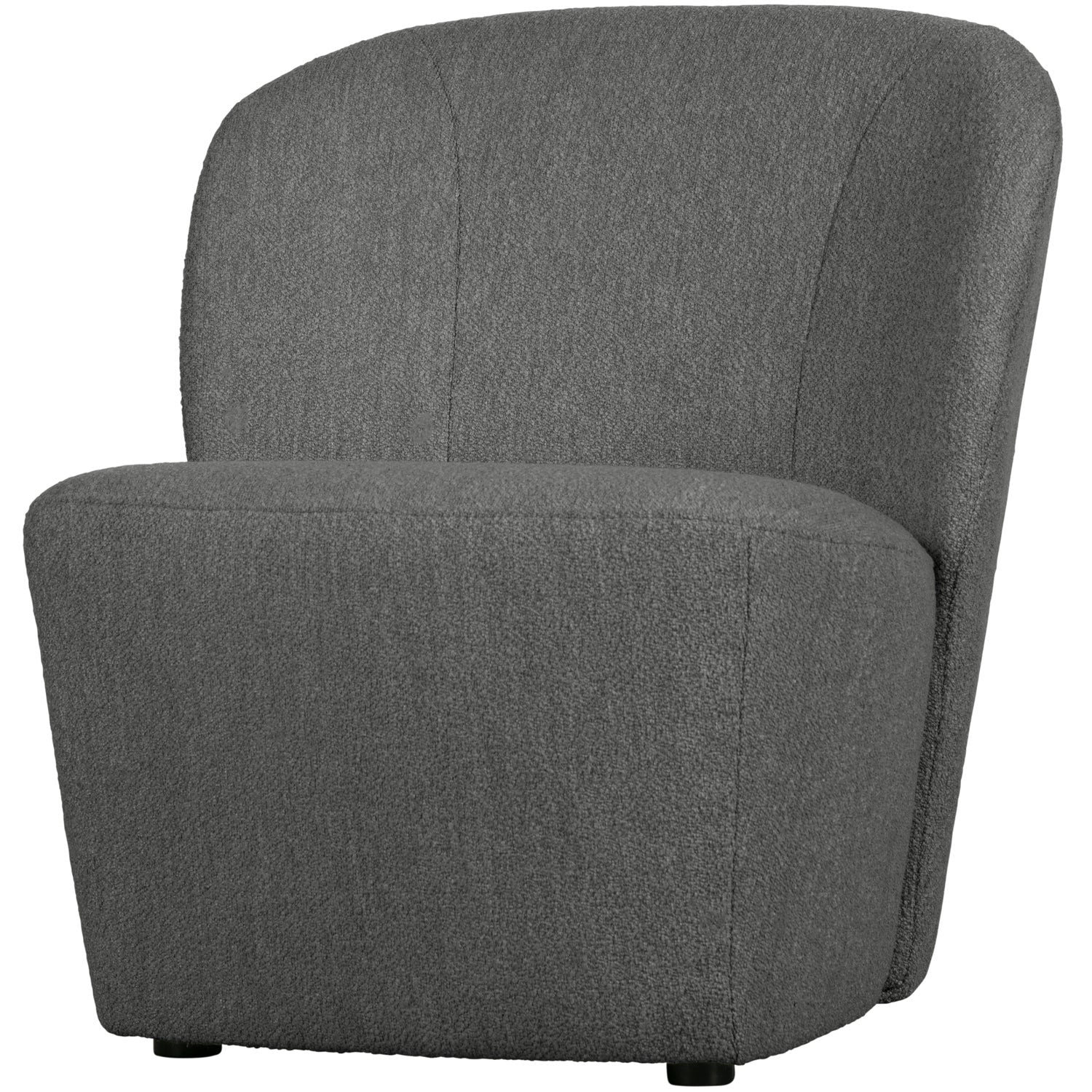LOFTY SESSEL BOUCLE STAHL GRAU