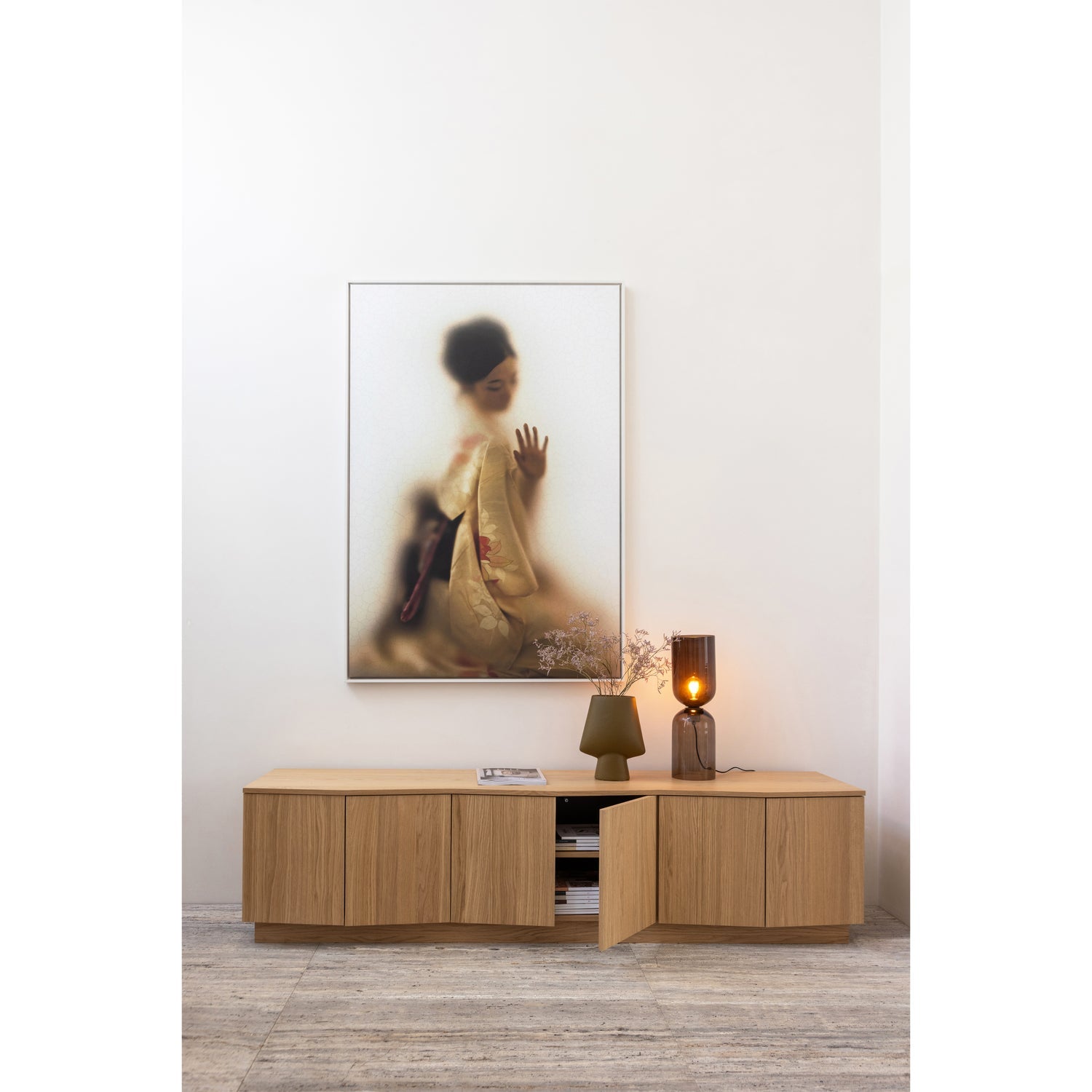 ZUMA TV-SCHRANK 200CM EICHE TRANSPARENT [fsc]
