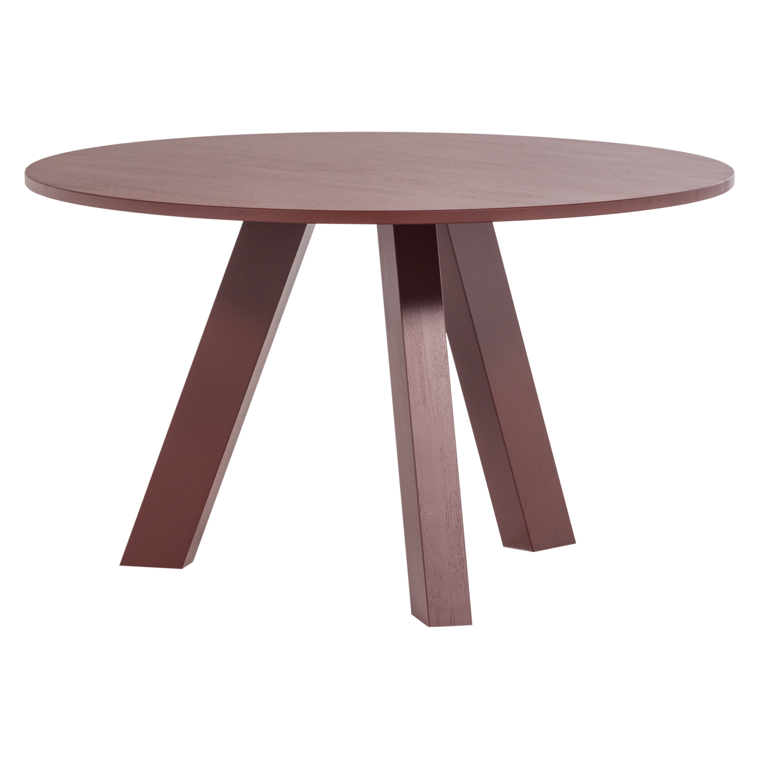 RHONDA ESSTISCH O129 CM EICHE BORDEAUXROT [fsc]