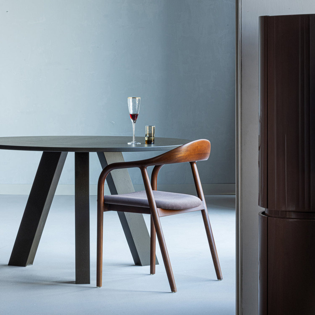 BRAN ESSZIMMERSTUHL BUCHENHOLZ VELVET BRAUN [fsc]
