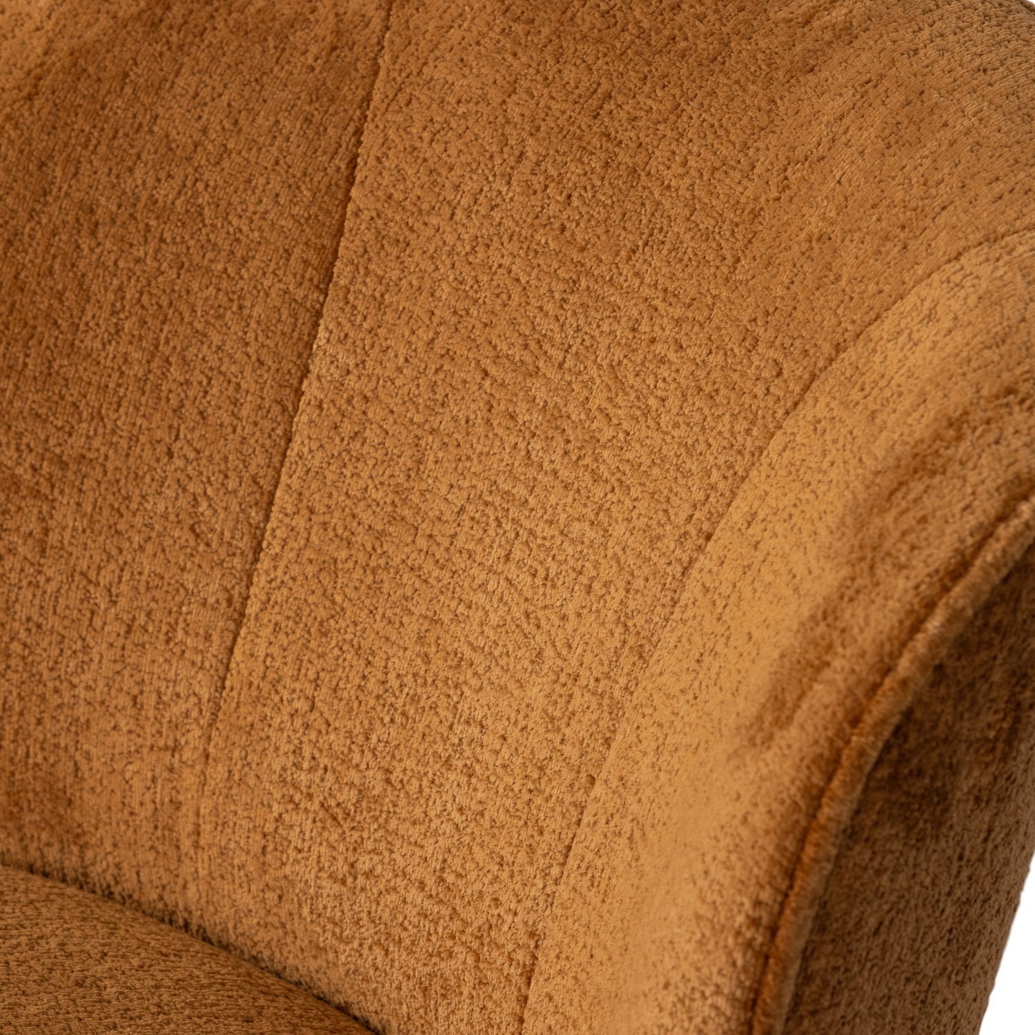 SARA SESSEL STRUCTURE VELVET COGNAC