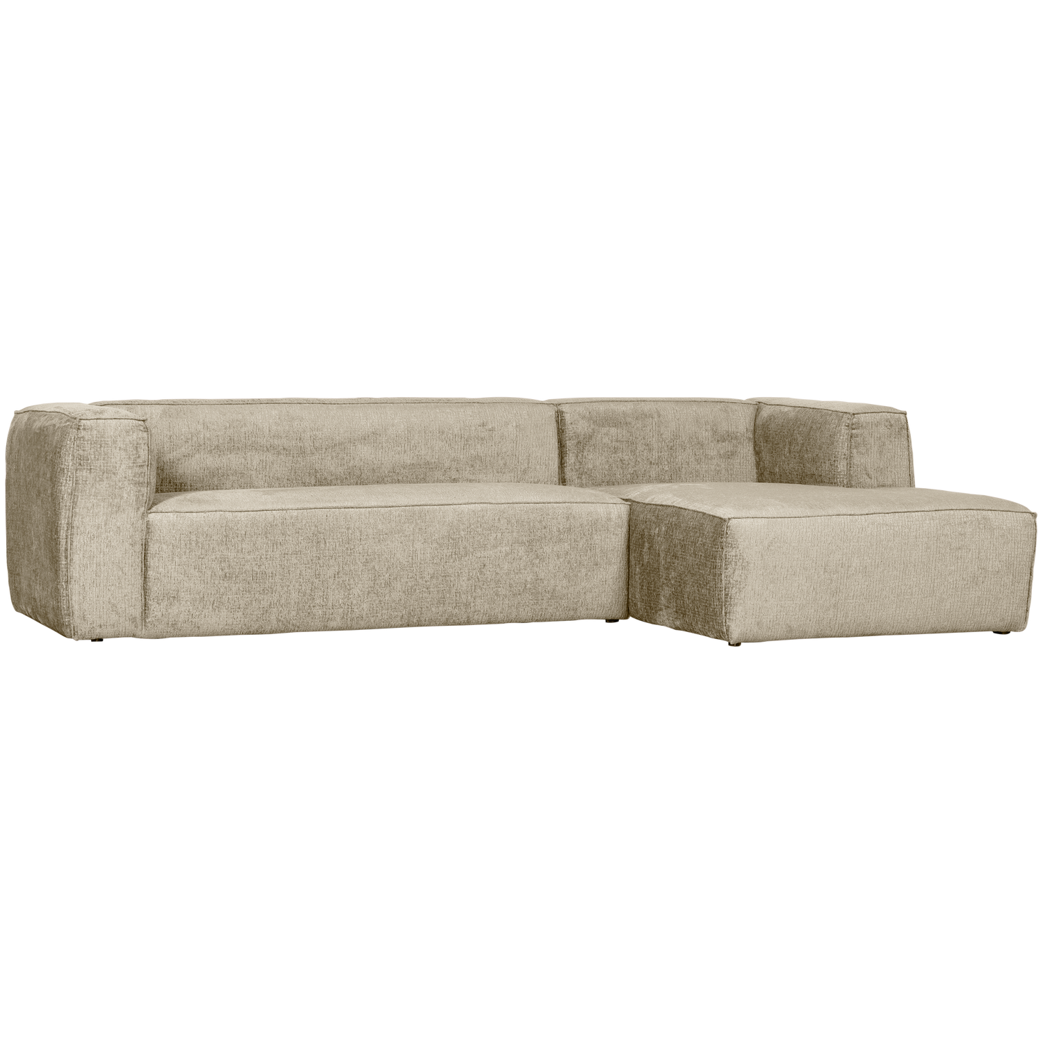 BEAN ECKBANK RECHTS STRUKTUR VELVET BUTTERMILK